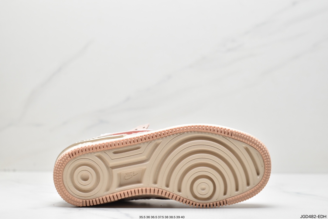 Nike WMNS Air Force 1 Shadow 马卡龙军空一号轻增量高低帮搭百板鞋DZ4705-200