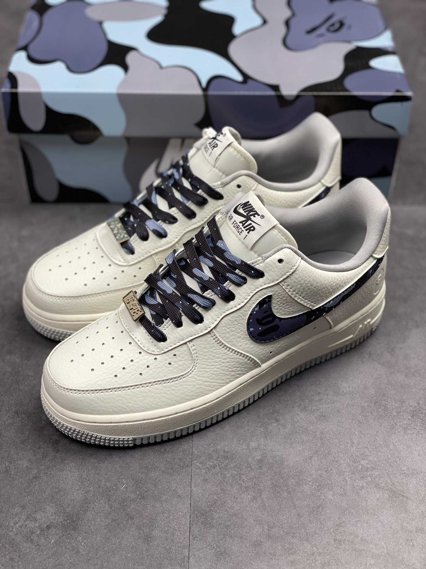 230 Nike Air Force 1 Low 07 Bape米黑迷彩 AA1356-115