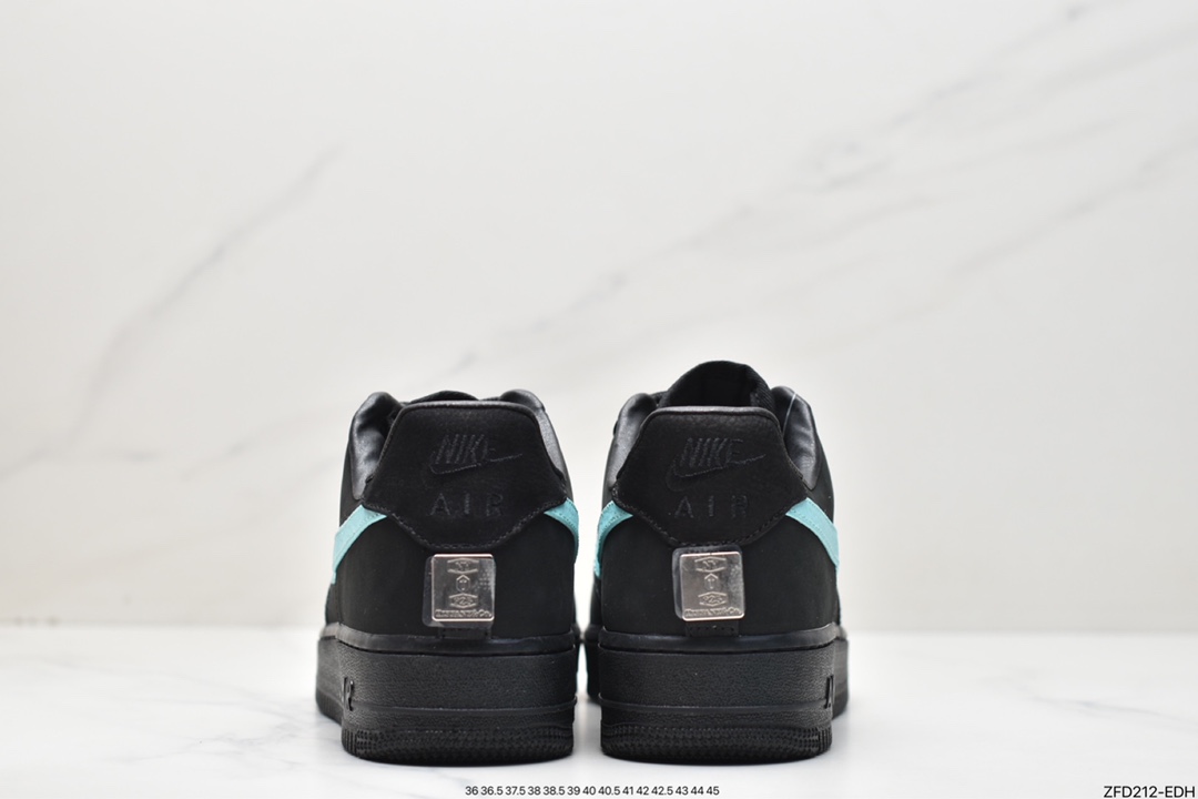 Tiffany & Co. x Nike Air Force 1 Low SP ”1837” Air Force 1 sneakers ”Co-branded black Tiffany blue” DZ1382-001