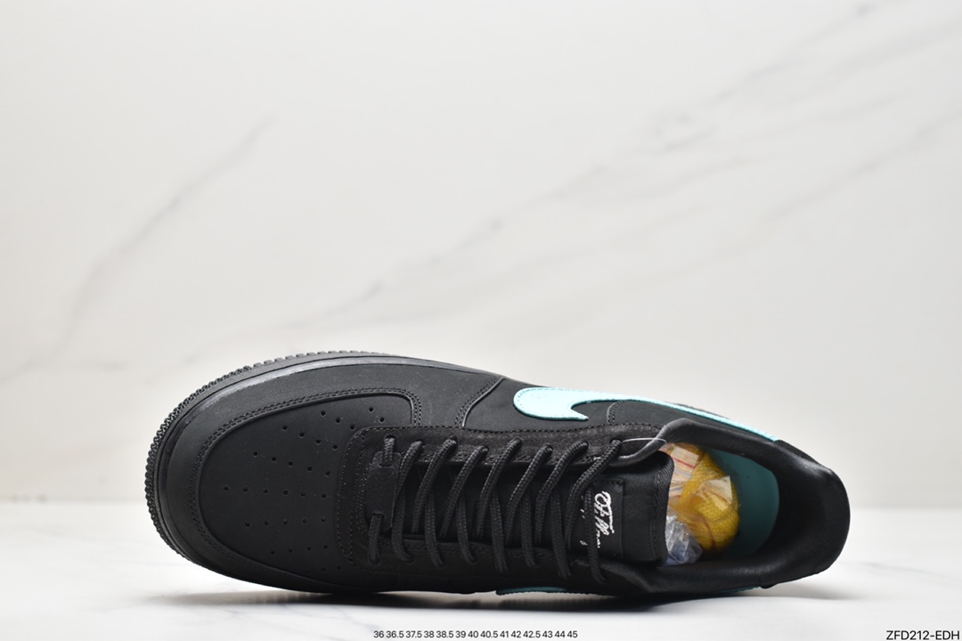 Tiffany & Co. x Nike Air Force 1 Low SP ”1837” Air Force 1 sneakers ”Co-branded black Tiffany blue” DZ1382-001