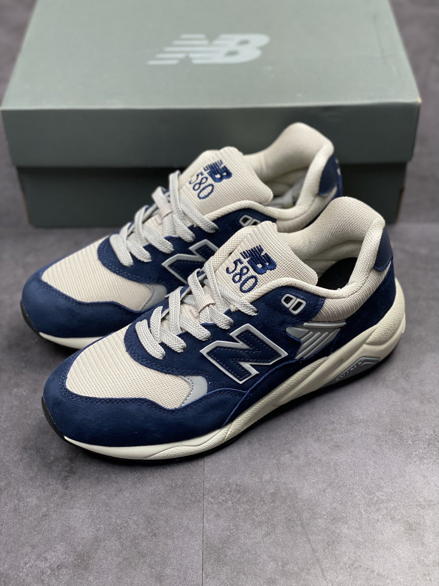 230 【纯原版本 新配色出货】 New Balance NB580 白蓝配色 MT580OG2