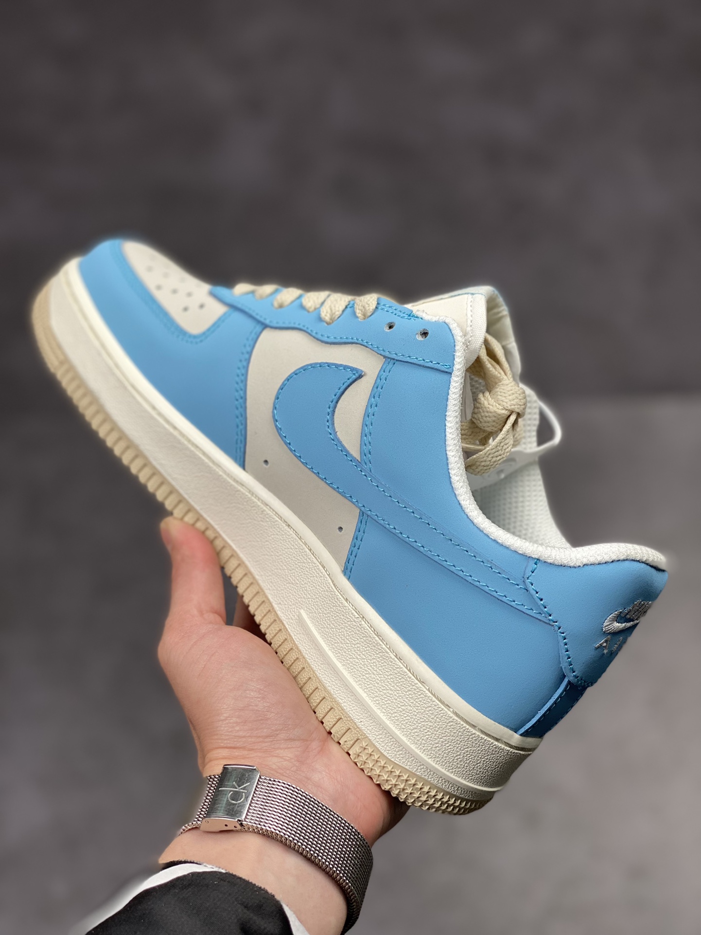 210 Nike Air Force 1 Low 07 灰蓝猿人头 315115-007