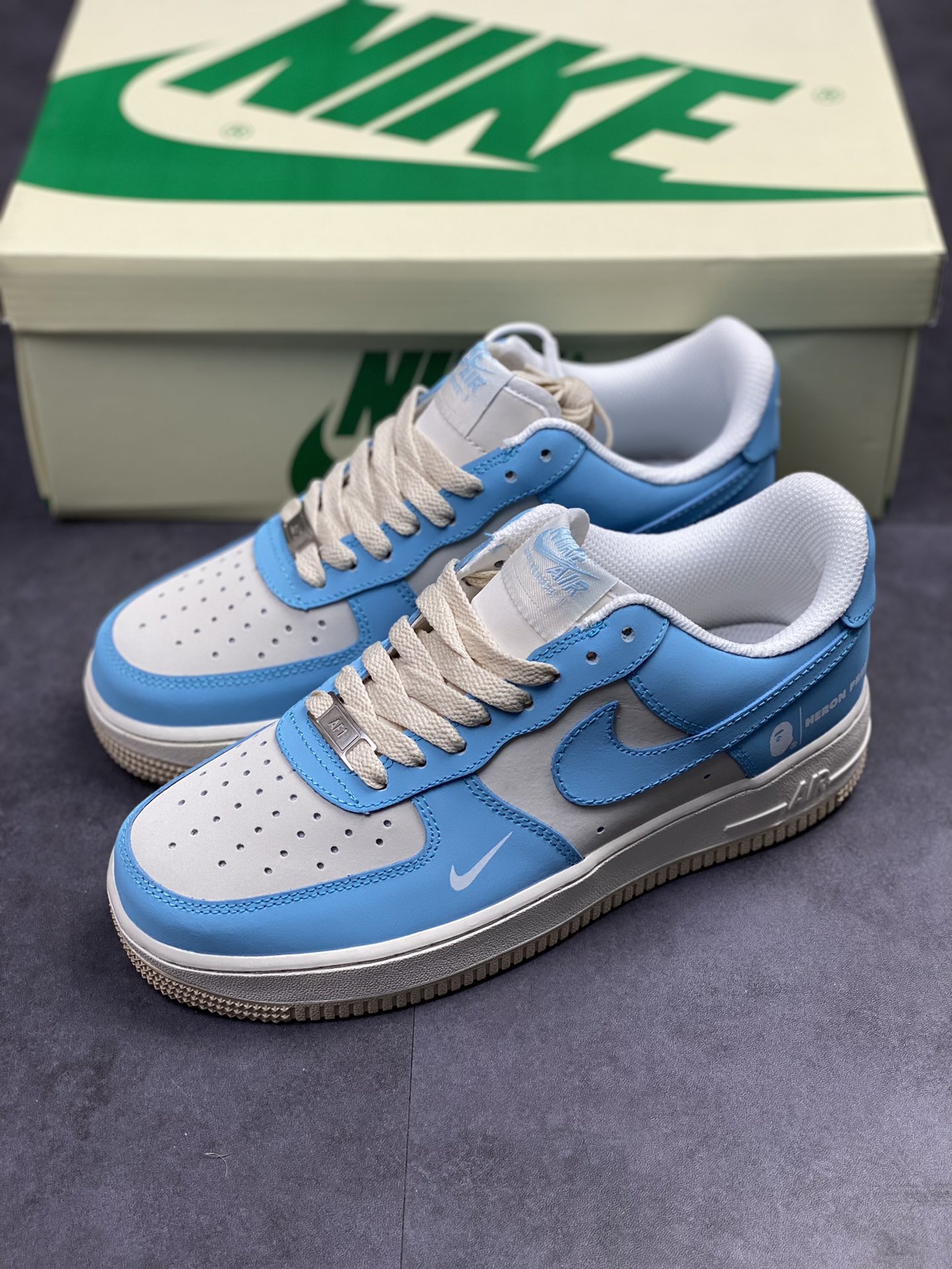 210 Nike Air Force 1 Low 07 灰蓝猿人头 315115-007