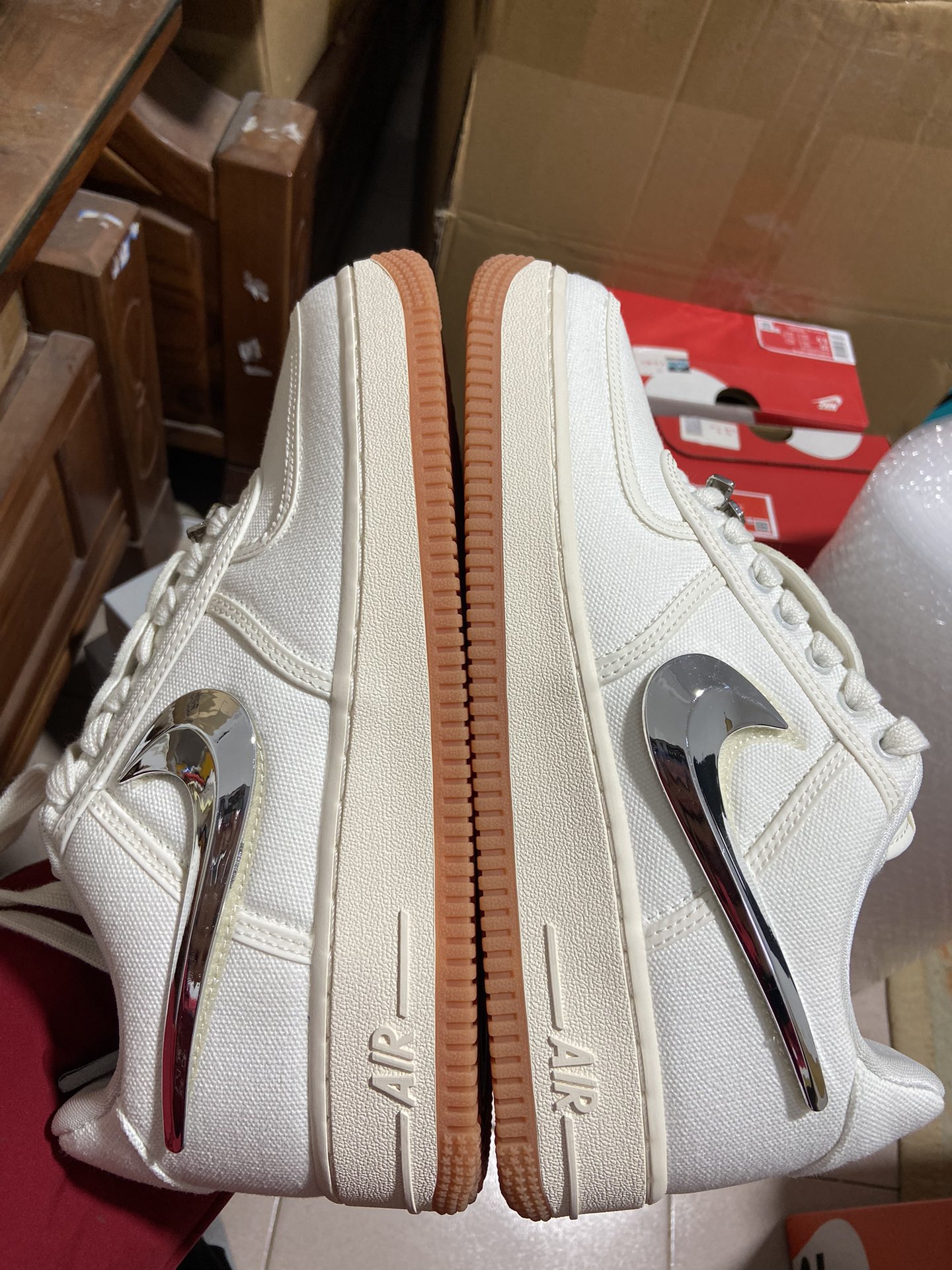 AF1米白银钩尺码40-47.5无4