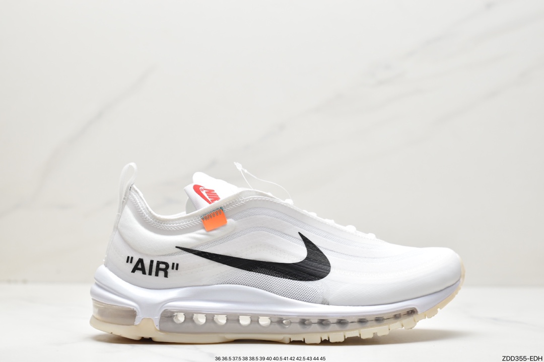 Off-White X Nike Air Max 97 OG OW 子弹限量联名薄荷绿 配色 AJ4585-101
