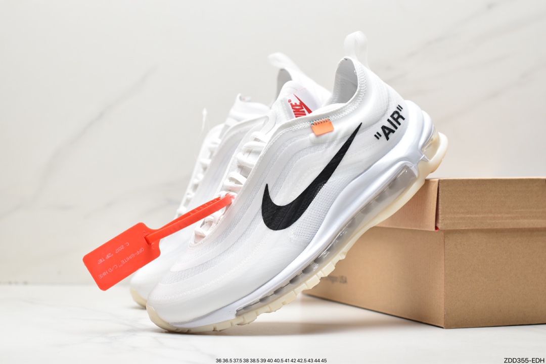 Off-White X Nike Air Max 97 OG OW 子弹限量联名薄荷绿 配色 AJ4585-101