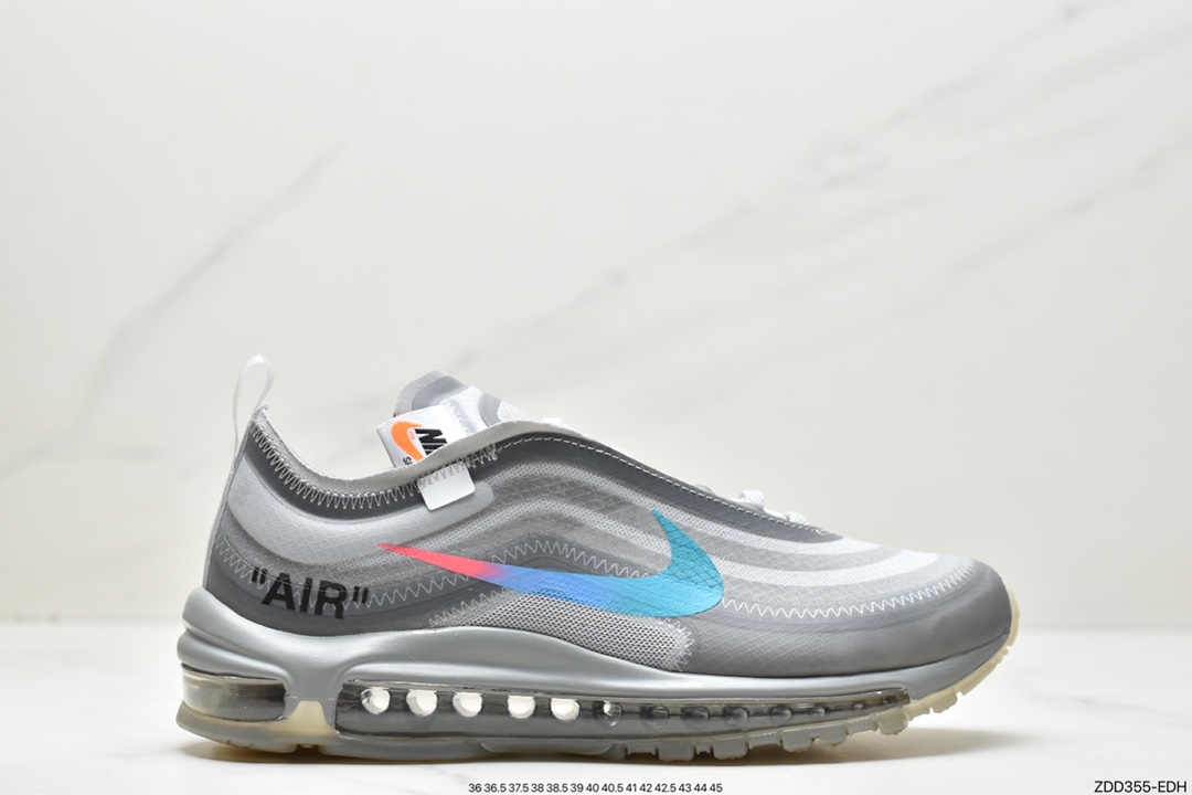 Off-White X Nike Air Max 97 OG OW 子弹限量联名薄荷绿 配色 AJ4585-101