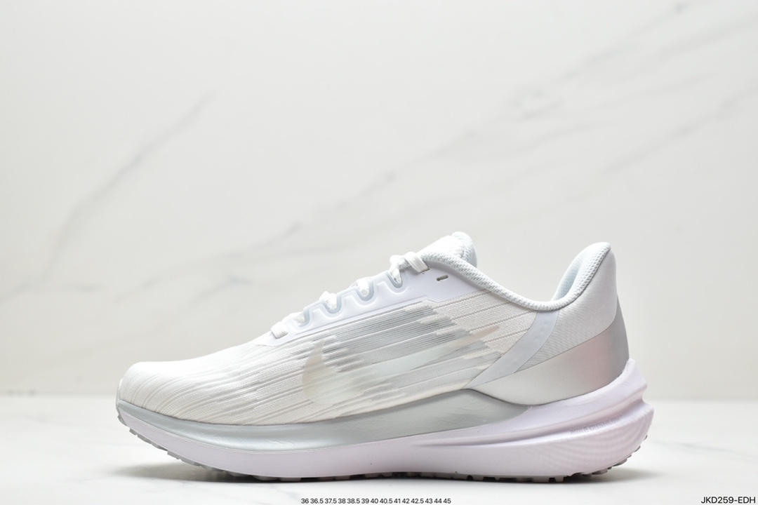 NK Air Winflo 9 Winflo 9th generation low-top running shoes ”mesh white gray silver hook” DD8686-100