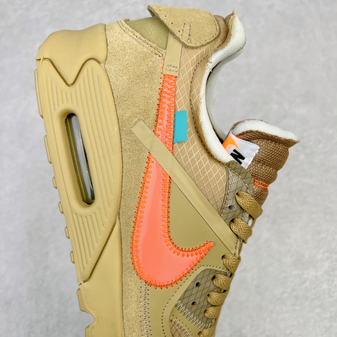 图片[6]-💰300 ＃WD纯原 OFF-WHITE x NK Air MAX 90 The Ten OW 联名沙漠黄 AA7293-200 全套原纸板楦头开发 最原汁原味的灵魂版型 重金购入原鞋不断校对 采用公司原材料网纱以及原厂模具数据档案开发制造 100%纯正鞋型 公司正确鞋面纹路 使用原气垫底面组装 原厂鞋舌厚度海绵 多道万能车电脑针车工艺 锁边效果媲美原鞋 独立大底组合模具 由六个分离部分拼接 原厂高频侧边字体模油墨印刷 字体全部对应 原厂高弹材质鞋垫 回弹性跟公司一致 原中底布缝合走线以及注脚孔和钢印都是与公司同步一致 校准原鞋标 原厂指定鞋盒侧标油墨打印 配原三色鞋带以及原厂防掉包扣 各种纯原细节鉴定 区别市面任何版本 Size：36 36.5 37 38 38.5 39 40 40.5 41 42 42.5 43 44 44.5 45 46 编码：by3936070-运动鞋