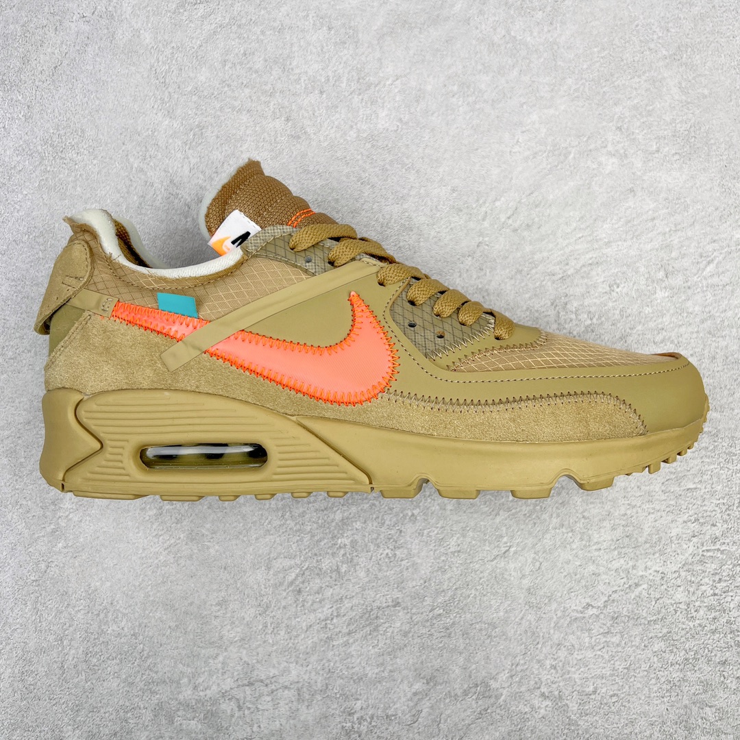 💰300 ＃WD纯原 OFF-WHITE x NK Air MAX 90 The Ten OW 联名沙漠黄 AA7293-200 全套原纸板楦头开发 最原汁原味的灵魂版型 重金购入原鞋不断校对 采用公司原材料网纱以及原厂模具数据档案开发制造 100%纯正鞋型 公司正确鞋面纹路 使用原气垫底面组装 原厂鞋舌厚度海绵 多道万能车电脑针车工艺 锁边效果媲美原鞋 独立大底组合模具 由六个分离部分拼接 原厂高频侧边字体模油墨印刷 字体全部对应 原厂高弹材质鞋垫 回弹性跟公司一致 原中底布缝合走线以及注脚孔和钢印都是与公司同步一致 校准原鞋标 原厂指定鞋盒侧标油墨打印 配原三色鞋带以及原厂防掉包扣 各种纯原细节鉴定 区别市面任何版本 Size：36 36.5 37 38 38.5 39 40 40.5 41 42 42.5 43 44 44.5 45 46 编码：by3936070-运动鞋