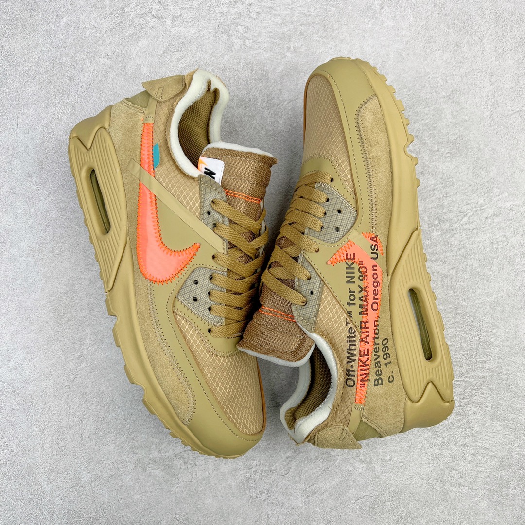 图片[3]-💰300 ＃WD纯原 OFF-WHITE x NK Air MAX 90 The Ten OW 联名沙漠黄 AA7293-200 全套原纸板楦头开发 最原汁原味的灵魂版型 重金购入原鞋不断校对 采用公司原材料网纱以及原厂模具数据档案开发制造 100%纯正鞋型 公司正确鞋面纹路 使用原气垫底面组装 原厂鞋舌厚度海绵 多道万能车电脑针车工艺 锁边效果媲美原鞋 独立大底组合模具 由六个分离部分拼接 原厂高频侧边字体模油墨印刷 字体全部对应 原厂高弹材质鞋垫 回弹性跟公司一致 原中底布缝合走线以及注脚孔和钢印都是与公司同步一致 校准原鞋标 原厂指定鞋盒侧标油墨打印 配原三色鞋带以及原厂防掉包扣 各种纯原细节鉴定 区别市面任何版本 Size：36 36.5 37 38 38.5 39 40 40.5 41 42 42.5 43 44 44.5 45 46 编码：by3936070-运动鞋