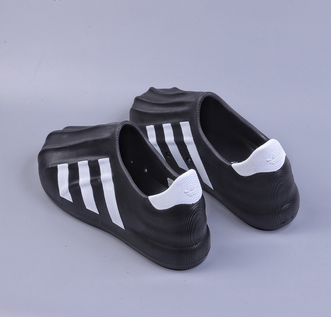 Adidas adiFOM Superstar ”Cloud White/Black” Shell Front Page Slip-on Series Casual Sports Duck Shoes ”Black and White” HQ8752