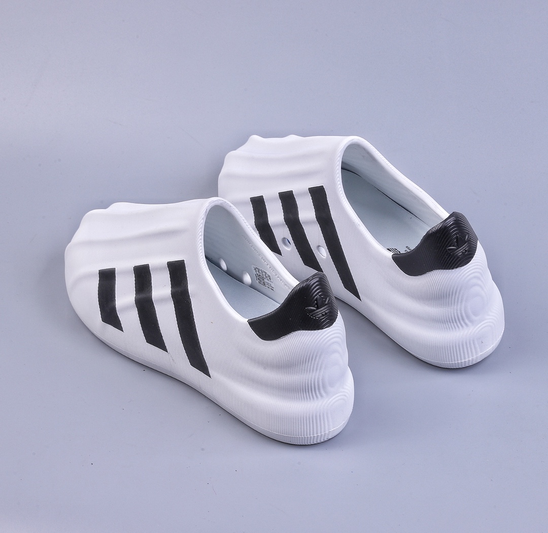 Adidas adiFOM Superstar ”Cloud White/Black” Shell Front Page Slip-on Series Casual Sports Duck Shoes ”Black and White” HQ8750