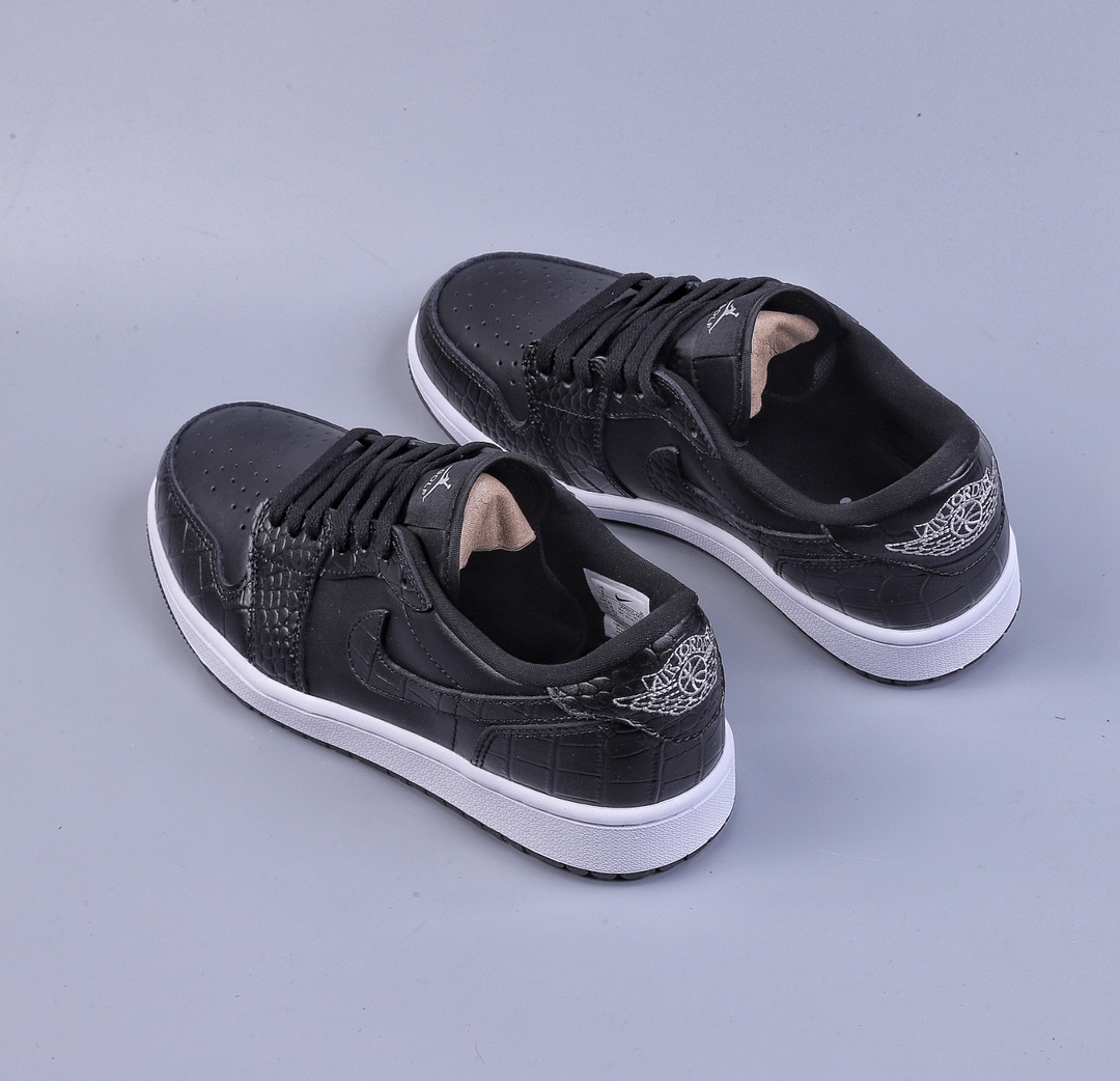 200 Air Jordan 1 Low 鳄鱼纹 高尔夫脚趾 AJ1乔1低帮休闲板鞋DD9315-003