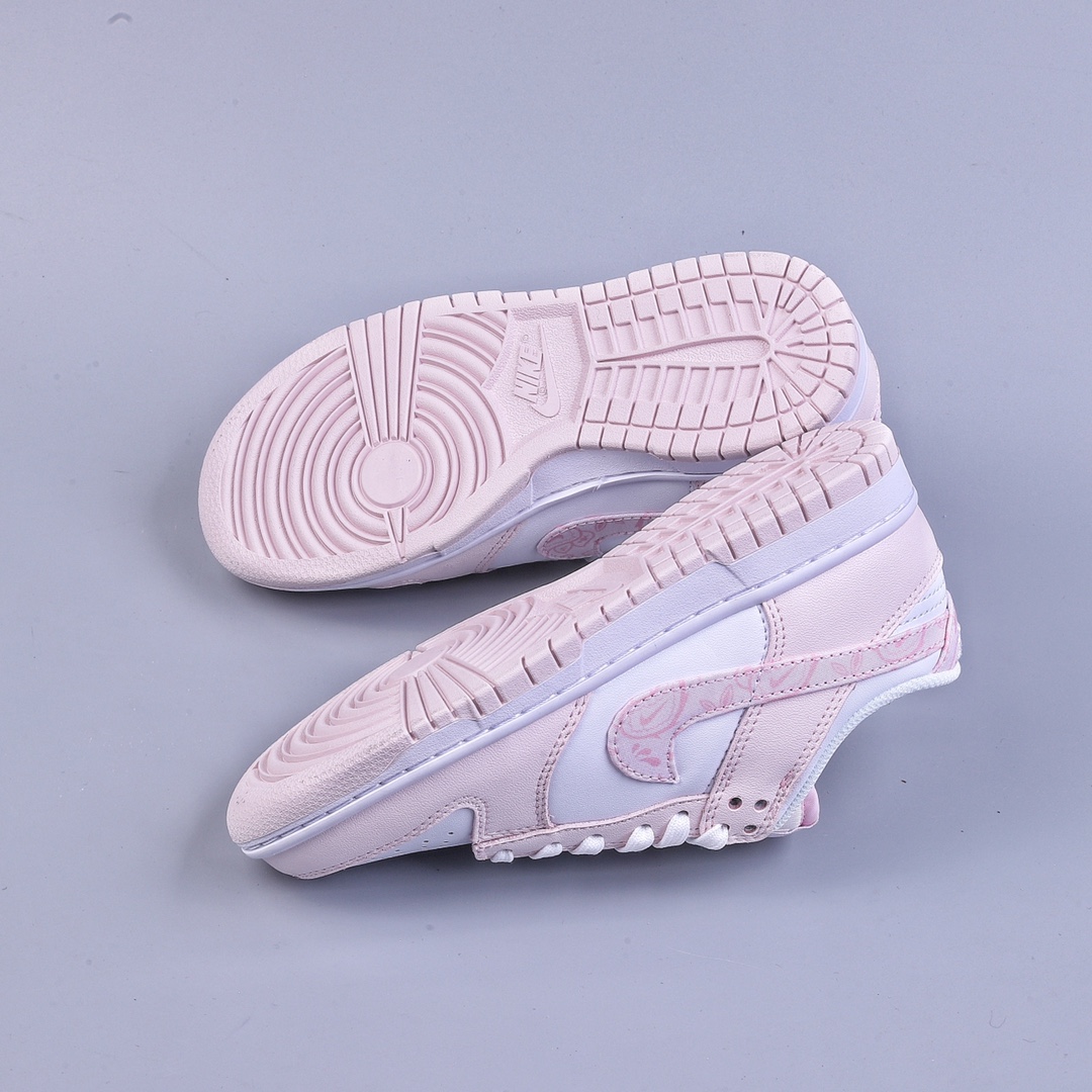 190 Nike Dunk Low ”Pink Paisley” 樱花粉 SB低帮运动休闲板鞋 FD1449-100