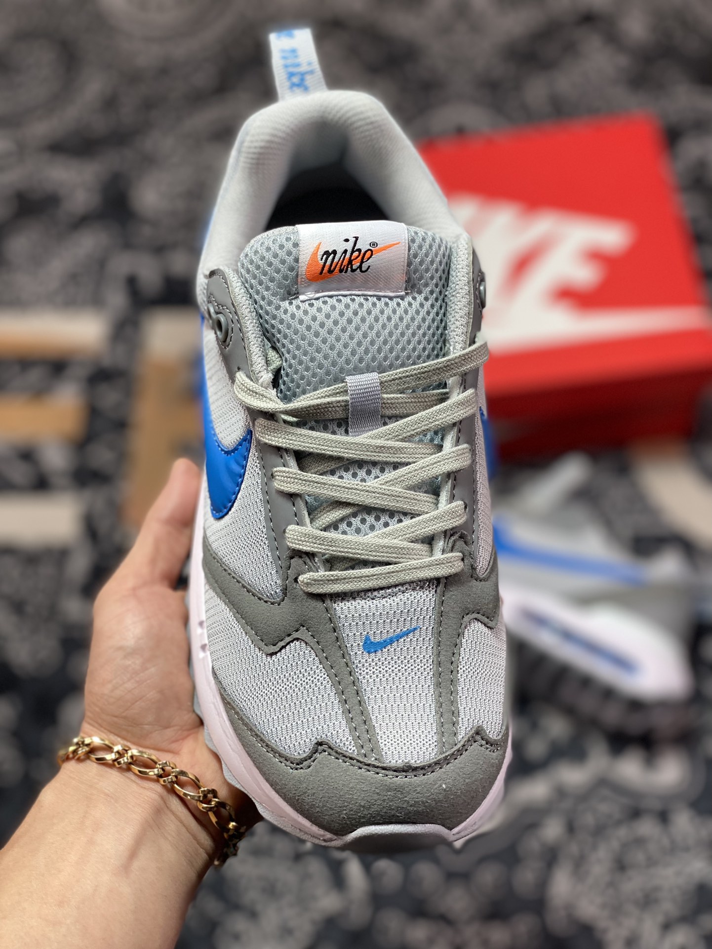 160 原厂级别 Nike Air Max Dawn 蓝灰 黎明系列气垫复古休闲运动慢跑鞋 DQ3991-004