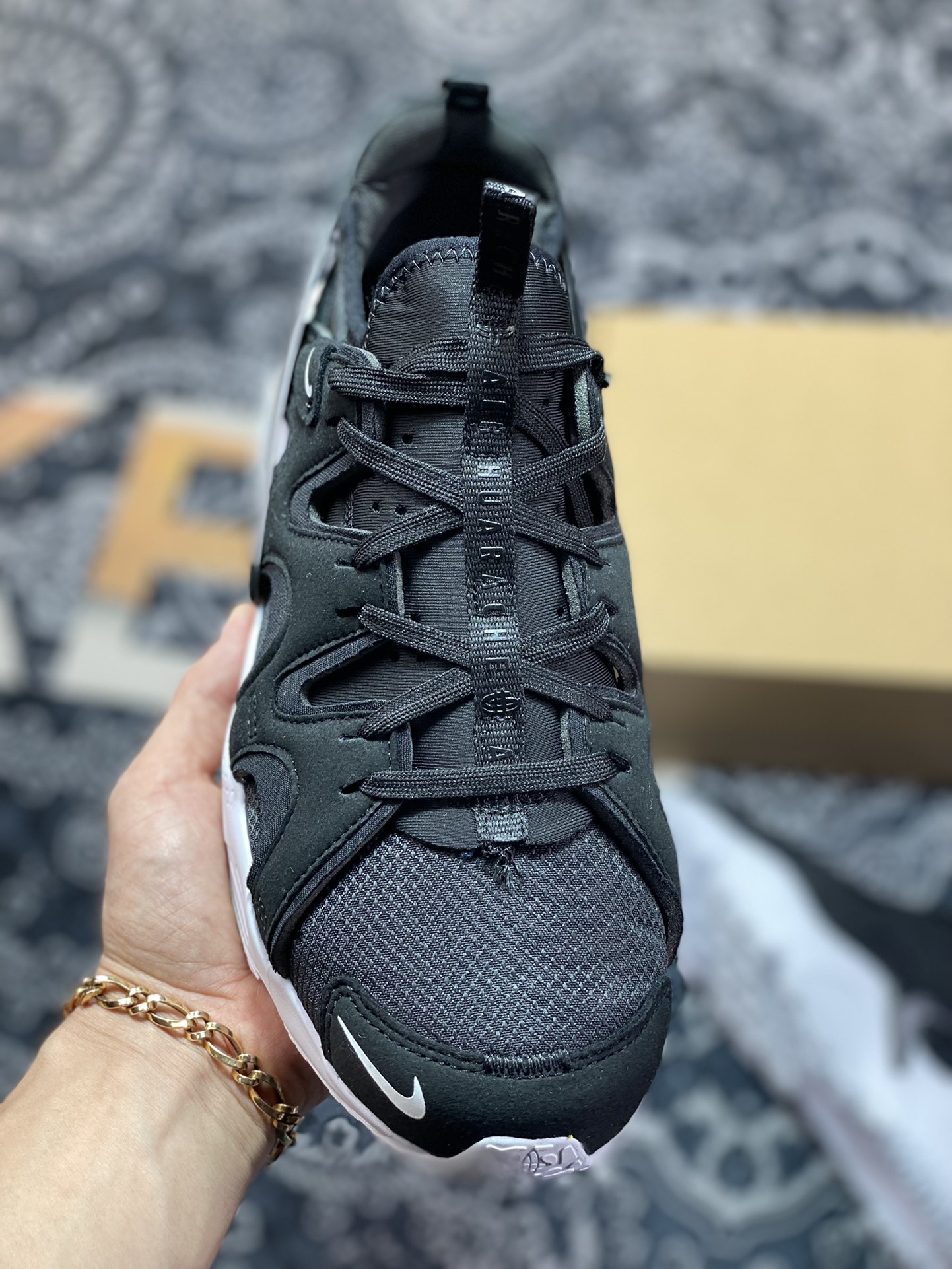 220 Nike Air Huarache Craft”Black/White”华莱士慢跑鞋“布面黑白”DQ8031-100