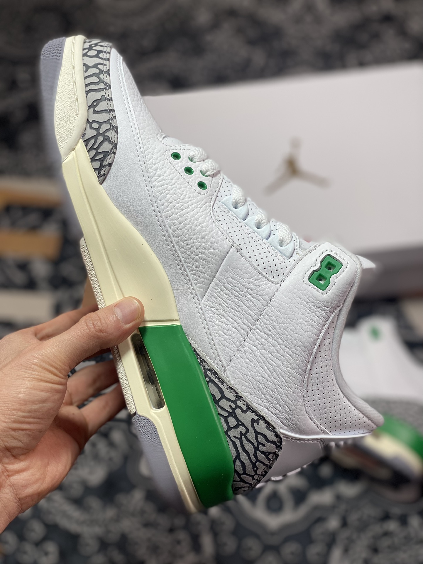 380 原装级别 Air Jordan 3 Retro ”Lucky Green”幸运绿 CK9246-136