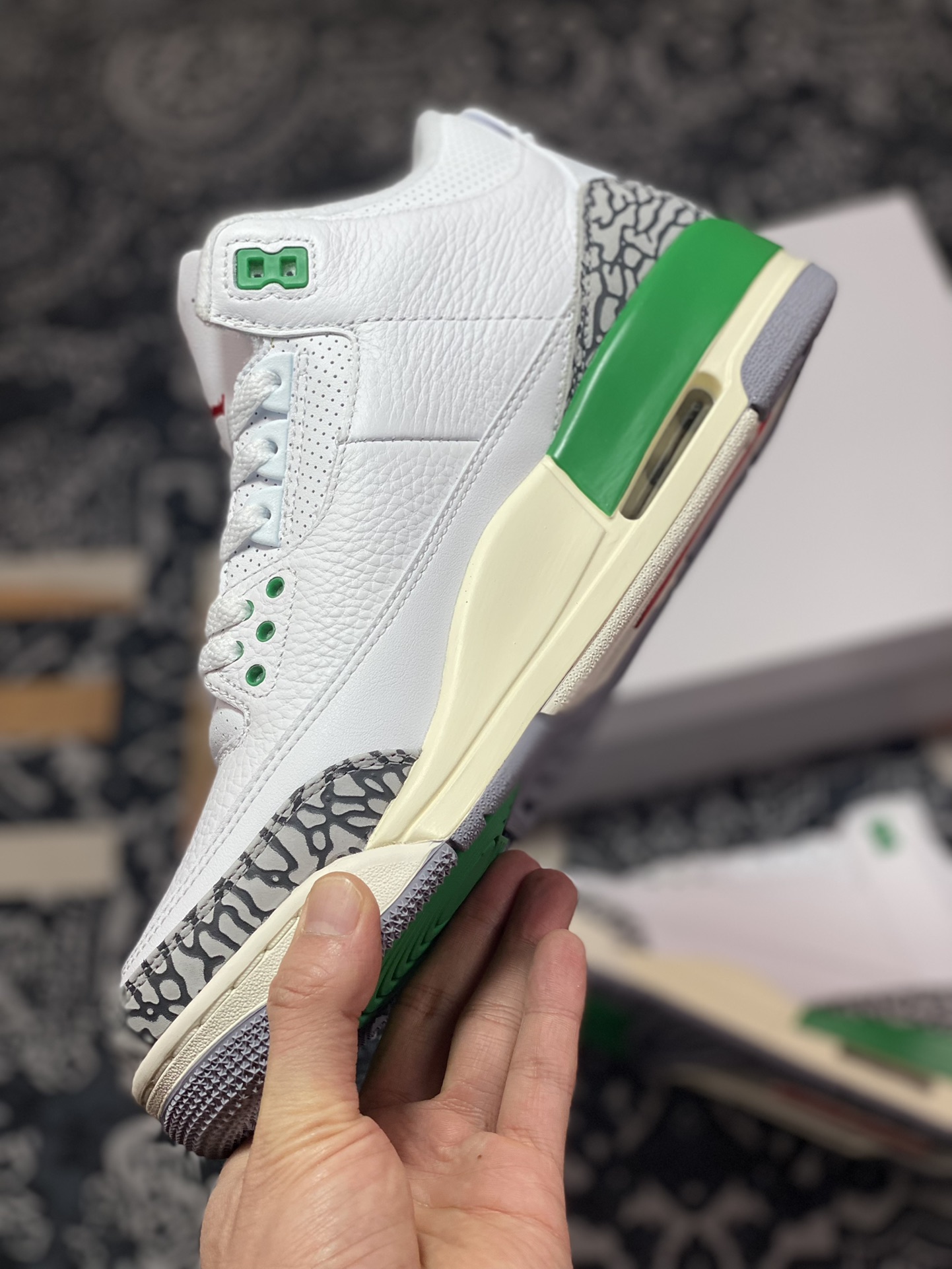 380 原装级别 Air Jordan 3 Retro ”Lucky Green”幸运绿 CK9246-136