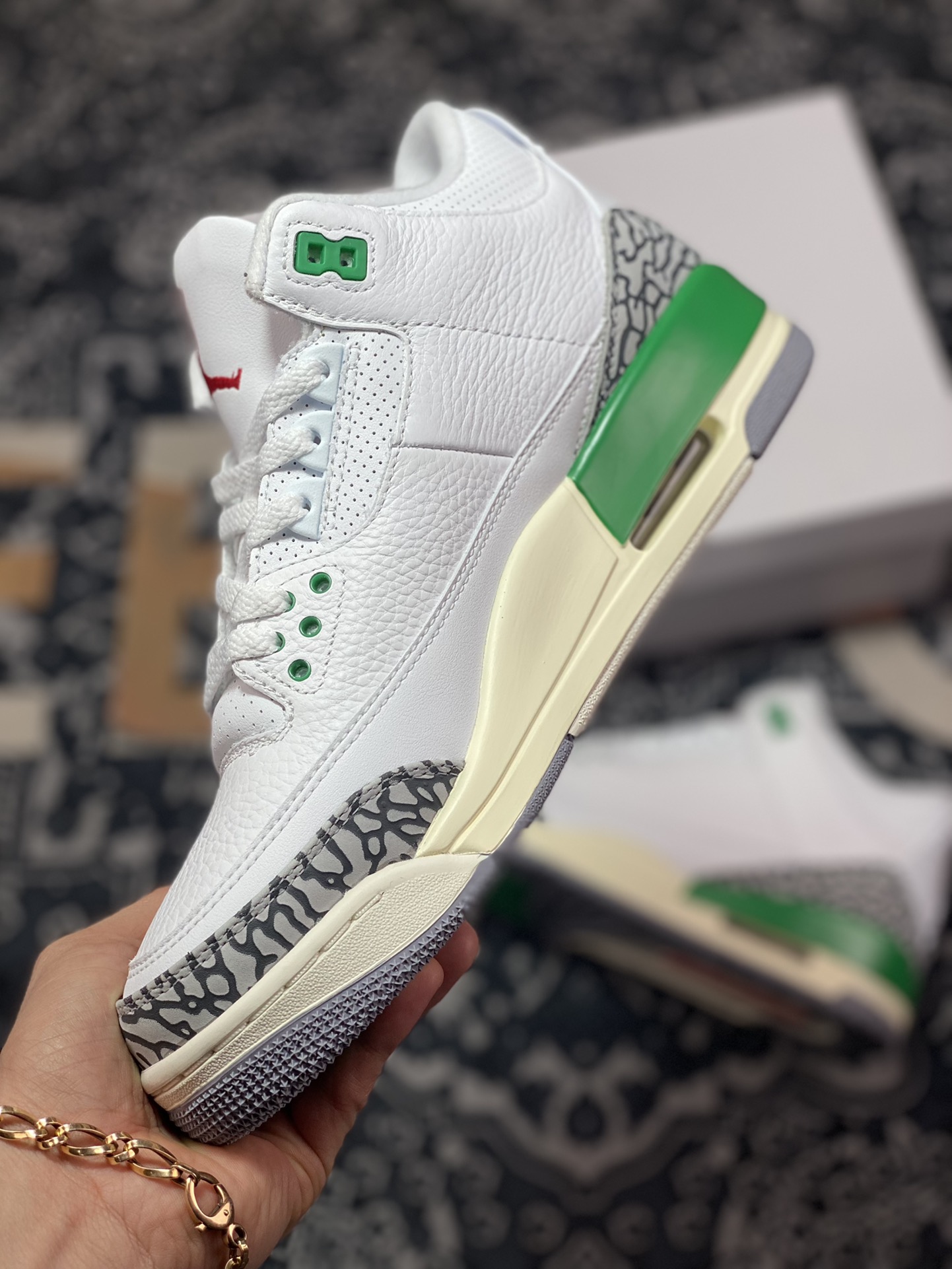 380 原装级别 Air Jordan 3 Retro ”Lucky Green”幸运绿 CK9246-136