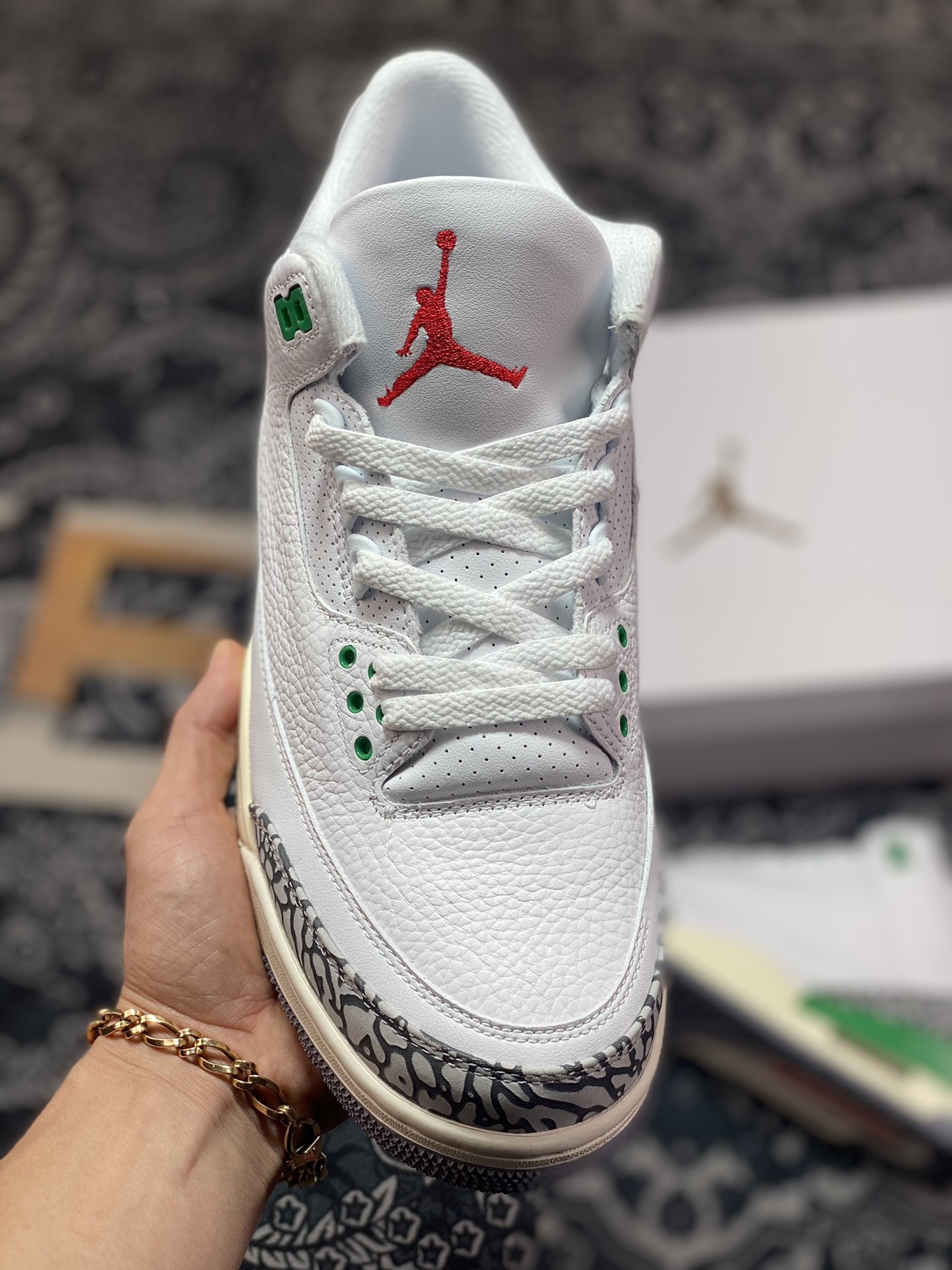 380 原装级别 Air Jordan 3 Retro ”Lucky Green”幸运绿 CK9246-136