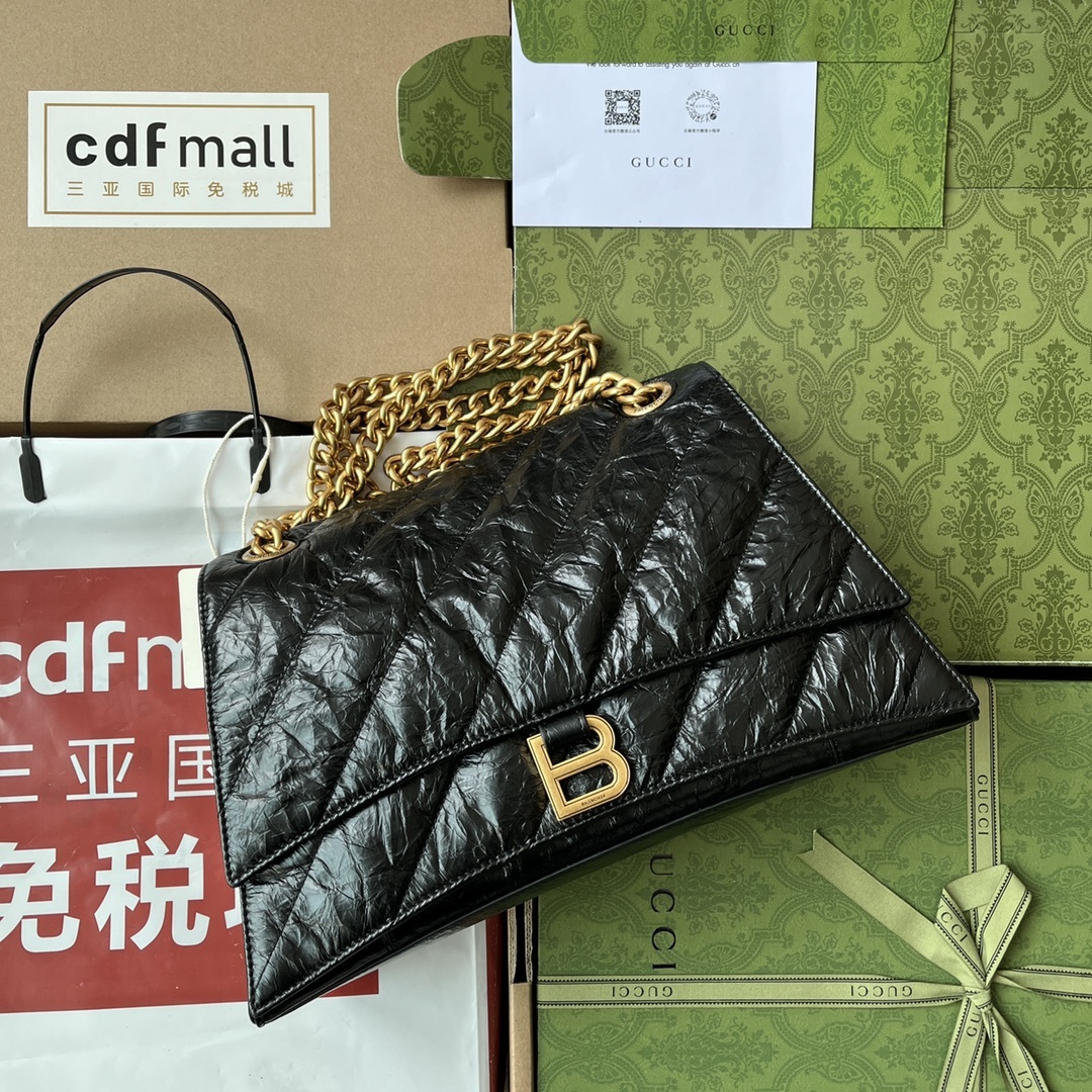 原厂皮配Cdfmall三亚免税店手提袋来自巴黎世家22年秋冬系列Crush气场强大的实用型大包包强势回归