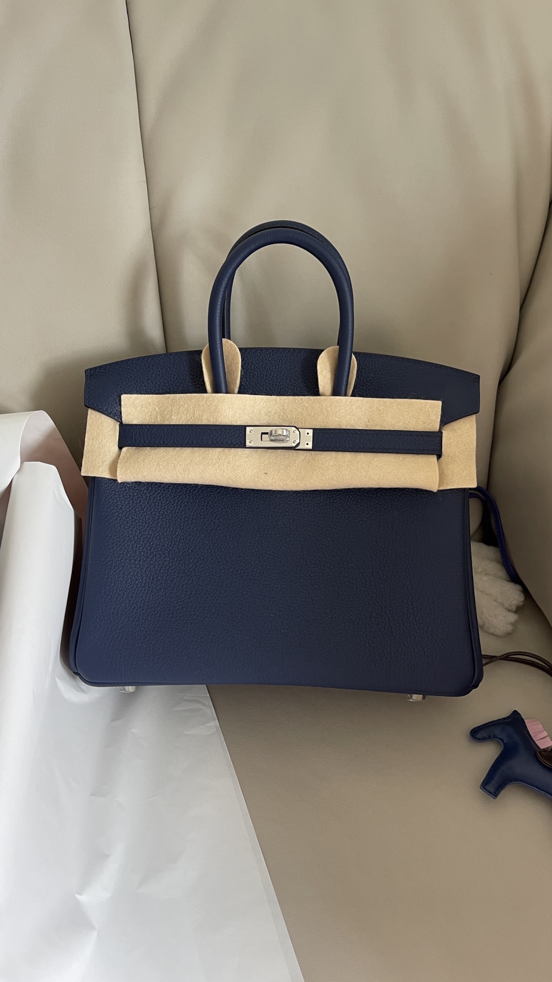 Hermes Birkin Bags Handbags Top Fake Designer
 Blue Silver Hardware