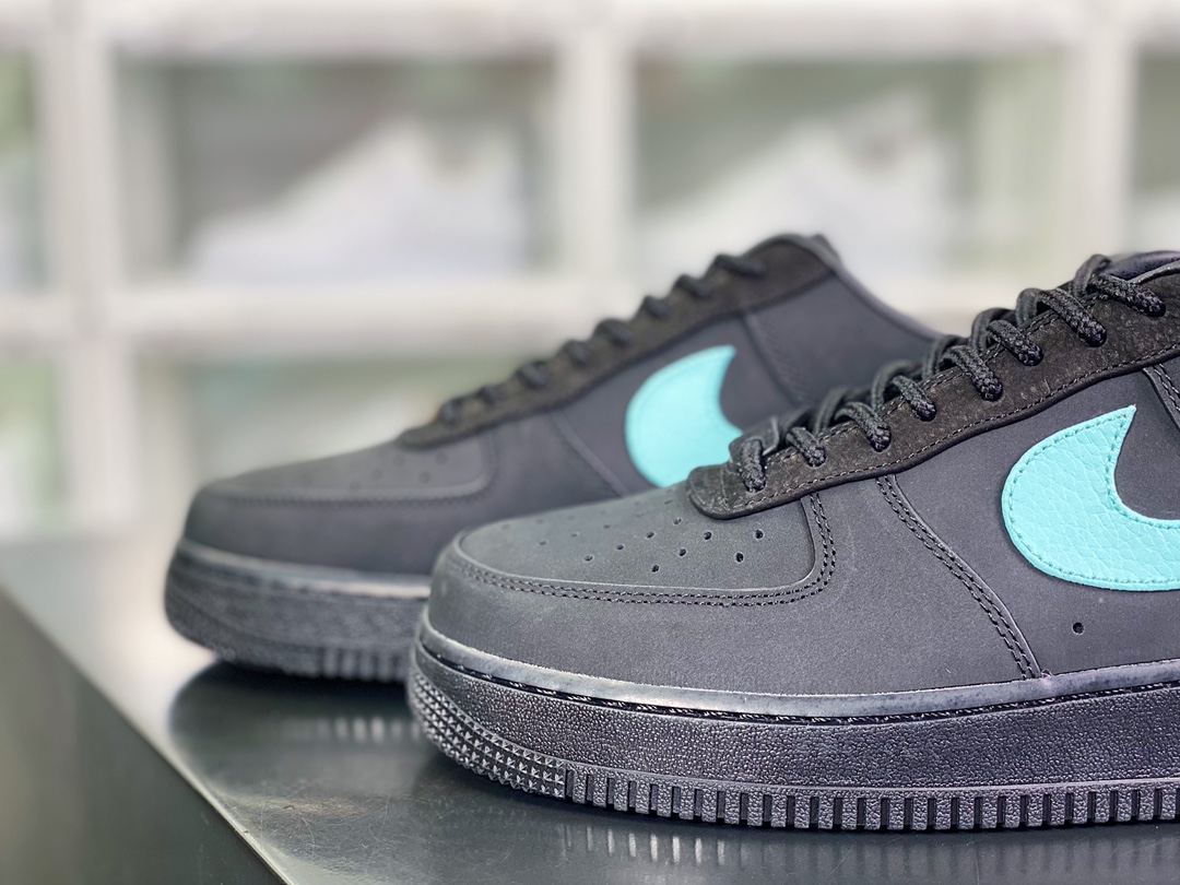 280 Tiffany & Co. x 【Nike】 Air Force 1 Low SP”1837”空军一号板鞋“联名黑蒂芙尼蓝”DZ1382-001