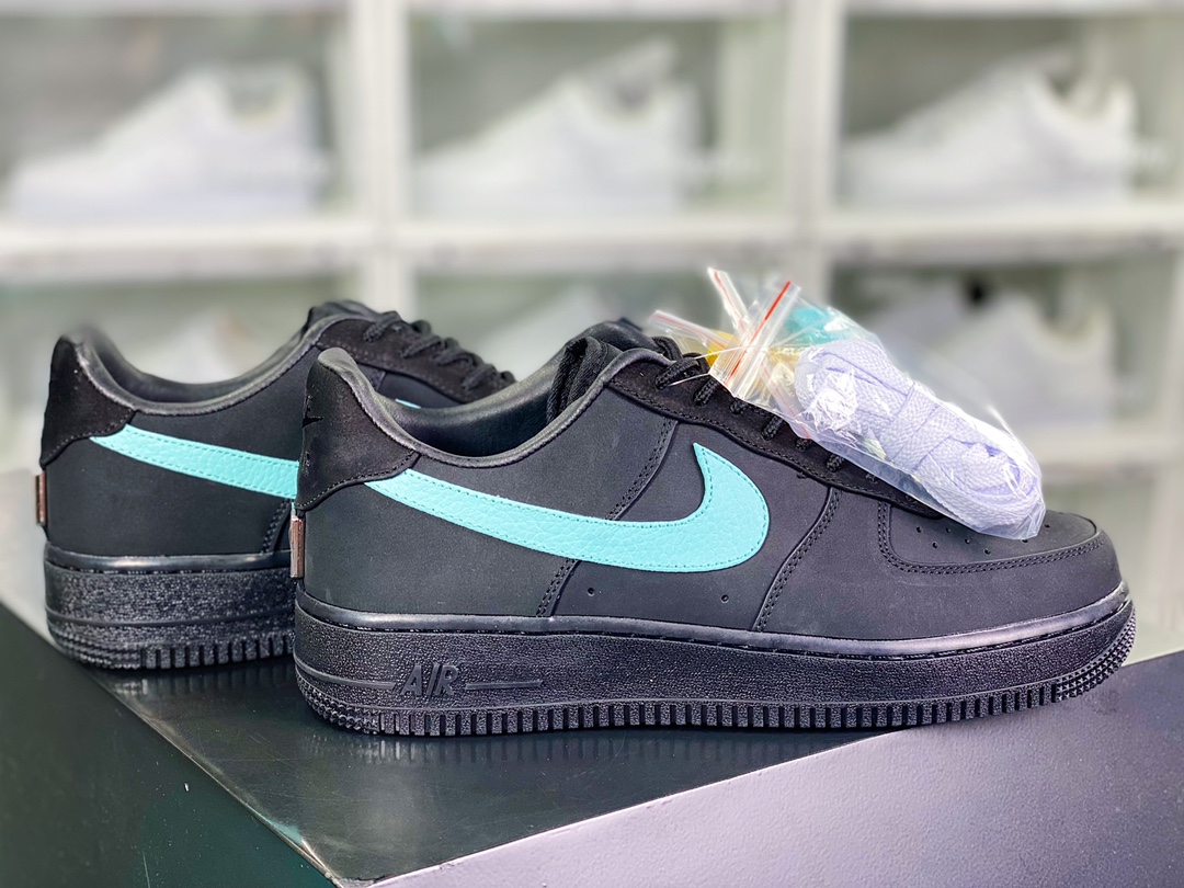 280 Tiffany & Co. x 【Nike】 Air Force 1 Low SP”1837”空军一号板鞋“联名黑蒂芙尼蓝”DZ1382-001
