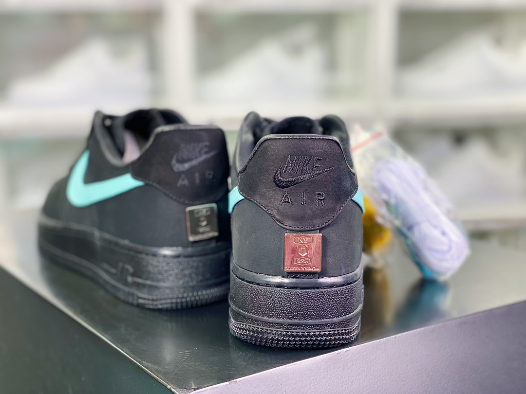 280 Tiffany & Co. x 【Nike】 Air Force 1 Low SP”1837”空军一号板鞋“联名黑蒂芙尼蓝”DZ1382-001