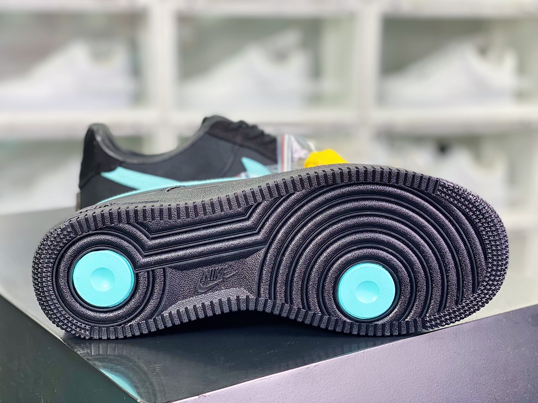 280 Tiffany & Co. x 【Nike】 Air Force 1 Low SP”1837”空军一号板鞋“联名黑蒂芙尼蓝”DZ1382-001