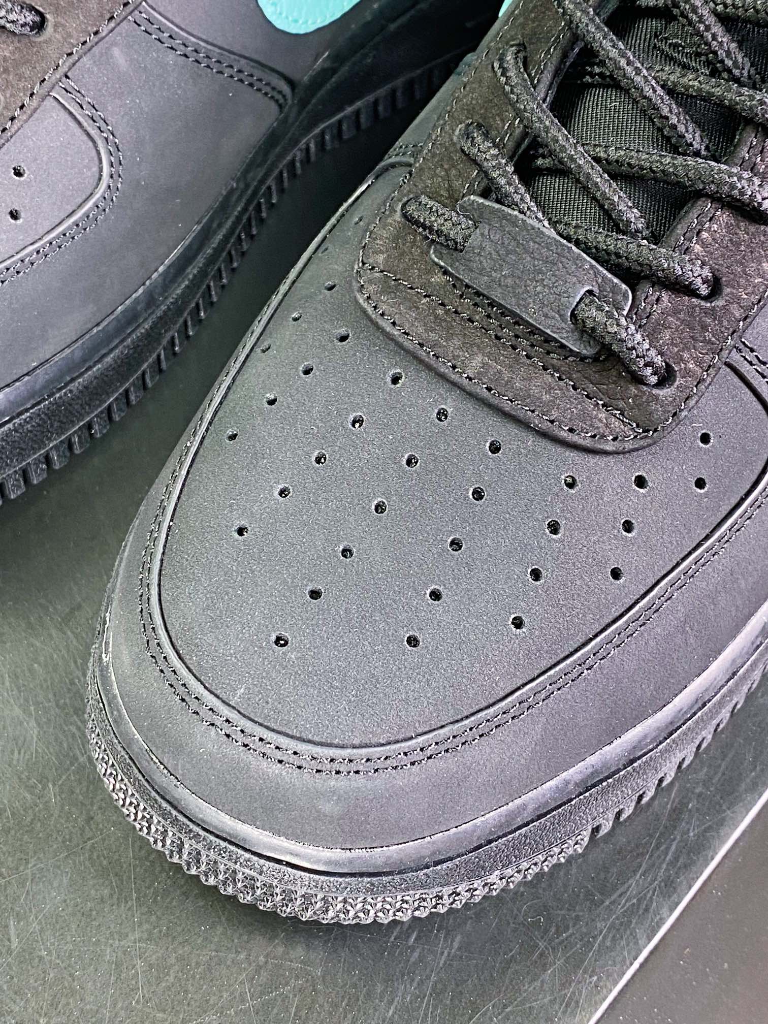 280 Tiffany & Co. x 【Nike】 Air Force 1 Low SP”1837”空军一号板鞋“联名黑蒂芙尼蓝”DZ1382-001