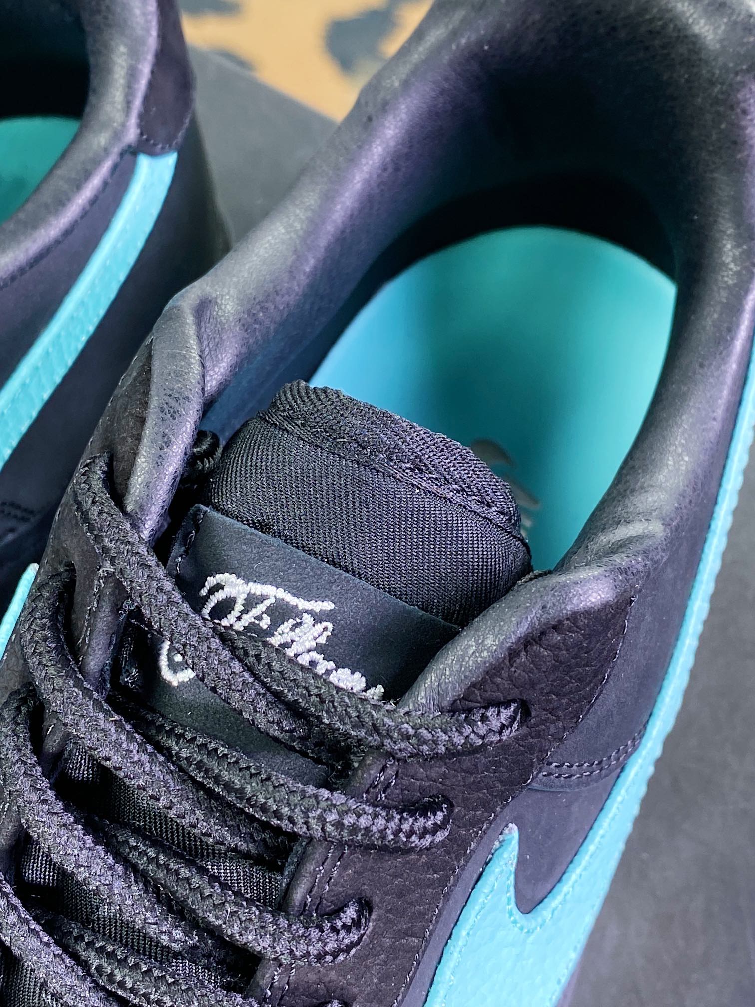 280 Tiffany & Co. x 【Nike】 Air Force 1 Low SP”1837”空军一号板鞋“联名黑蒂芙尼蓝”DZ1382-001