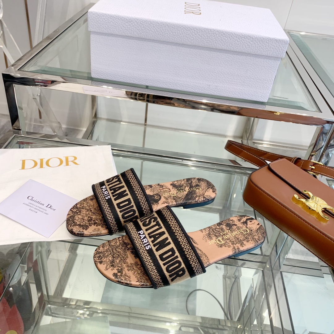 原版开发Dior高版本拖鞋春夏度假️