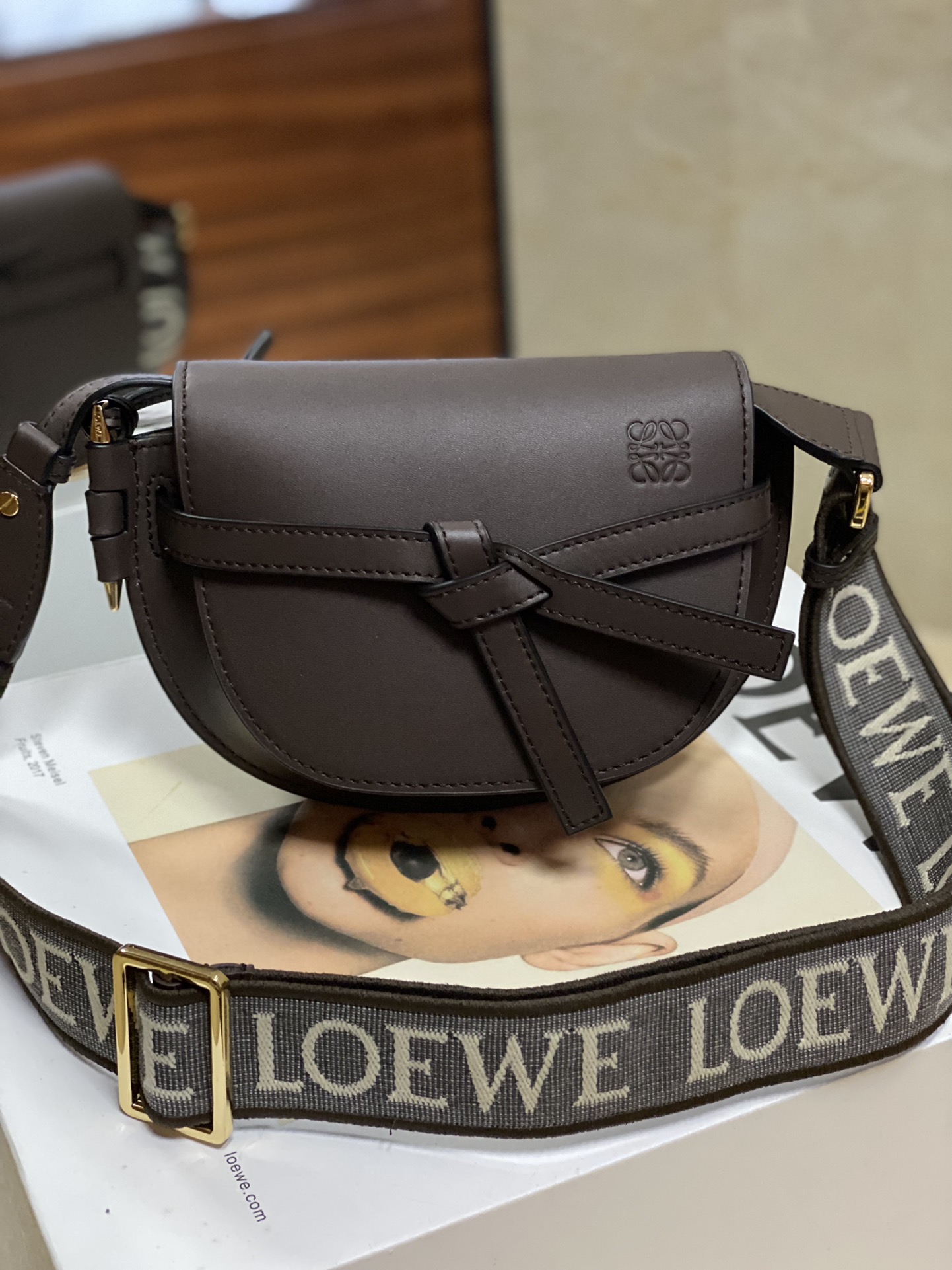 NO:186564,Original high-quality mini upgraded letters shoulder strap saddle bag MiniGateDual handbag shipment 56t21S size21*12.5*9cm, special Luo Yiwei, loewe19860909原厂特级 高质量 迷你 升级版字母寛肩带马鞍包MiniGateDual手袋出货56t21S size21*12.5*9cm,特级罗意威,loewe,Bag