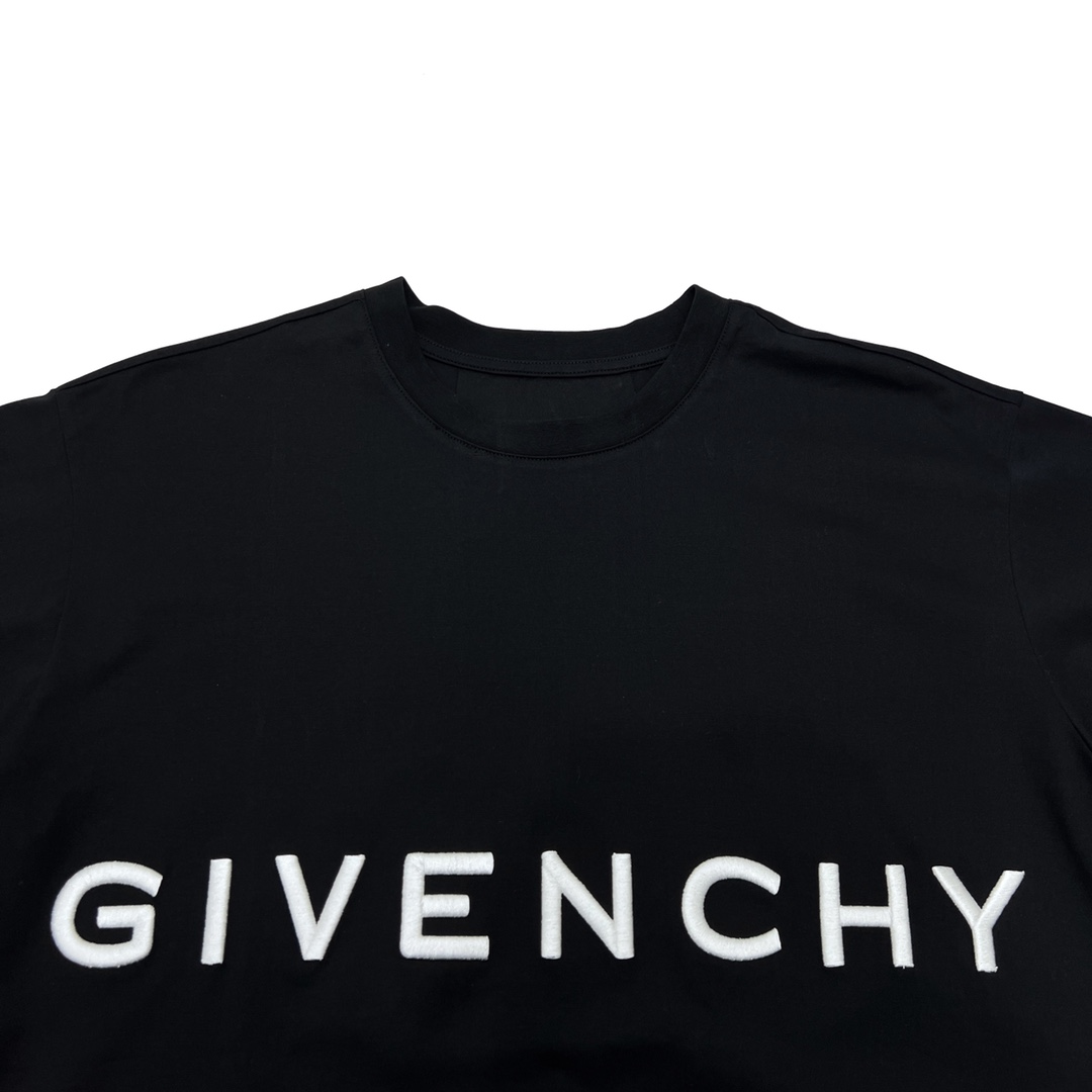 160 Givenchy纪梵希GVC 22SS前后logo刺绣短袖T恤