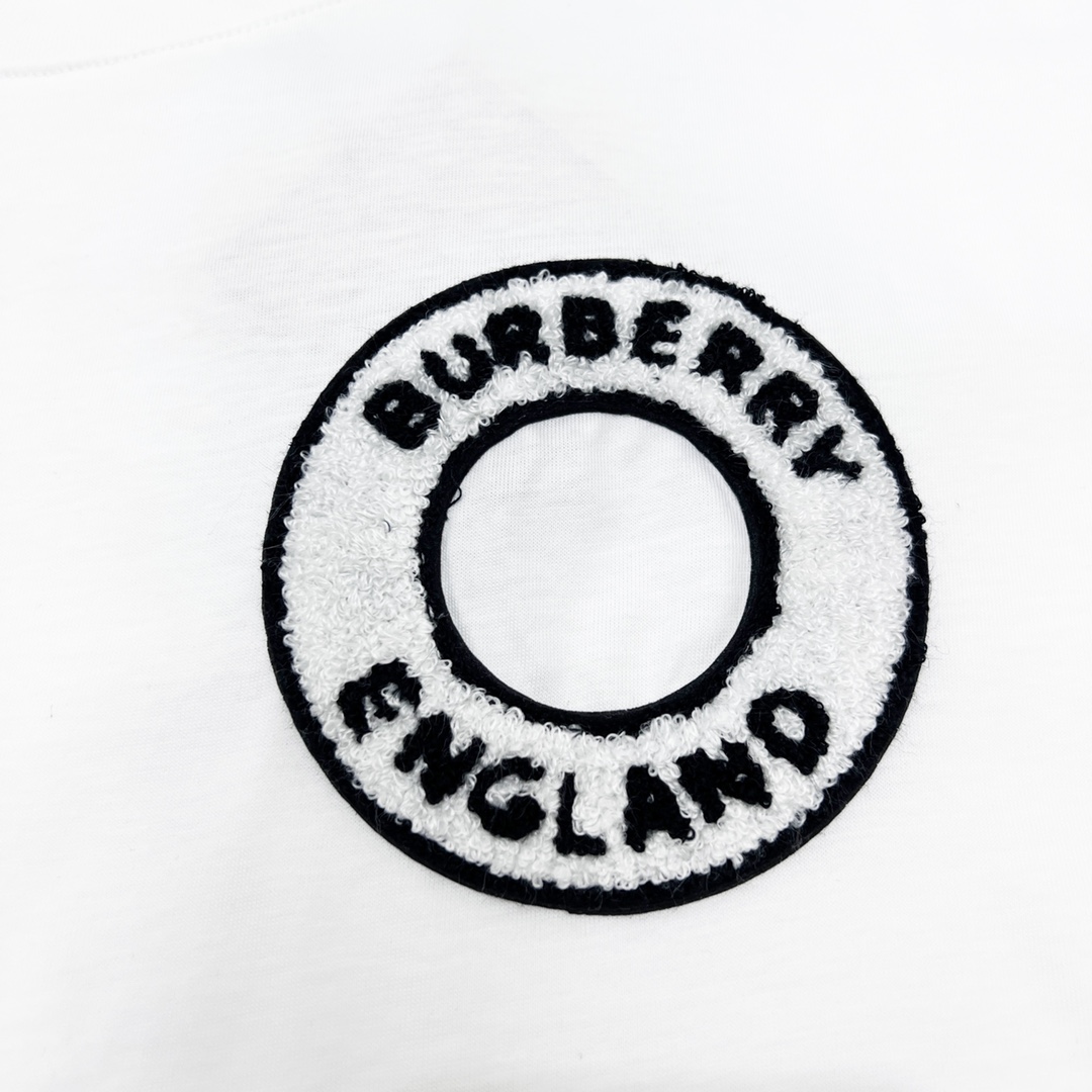 170 Burberry巴宝莉BBR 23SS 圈圈毛巾绣短袖T恤