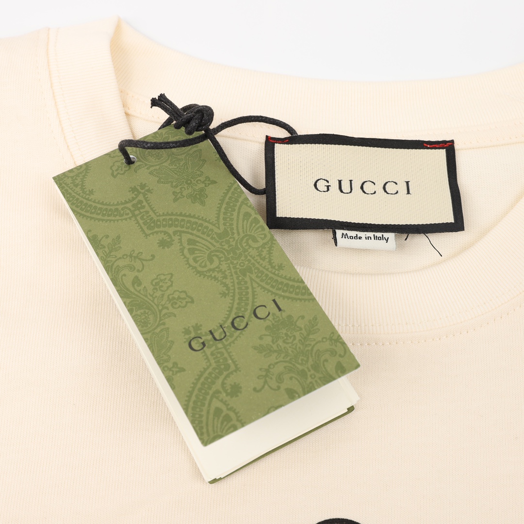 160 GUCCI/古驰 胸口字母印花短袖 定织克重230针织棉