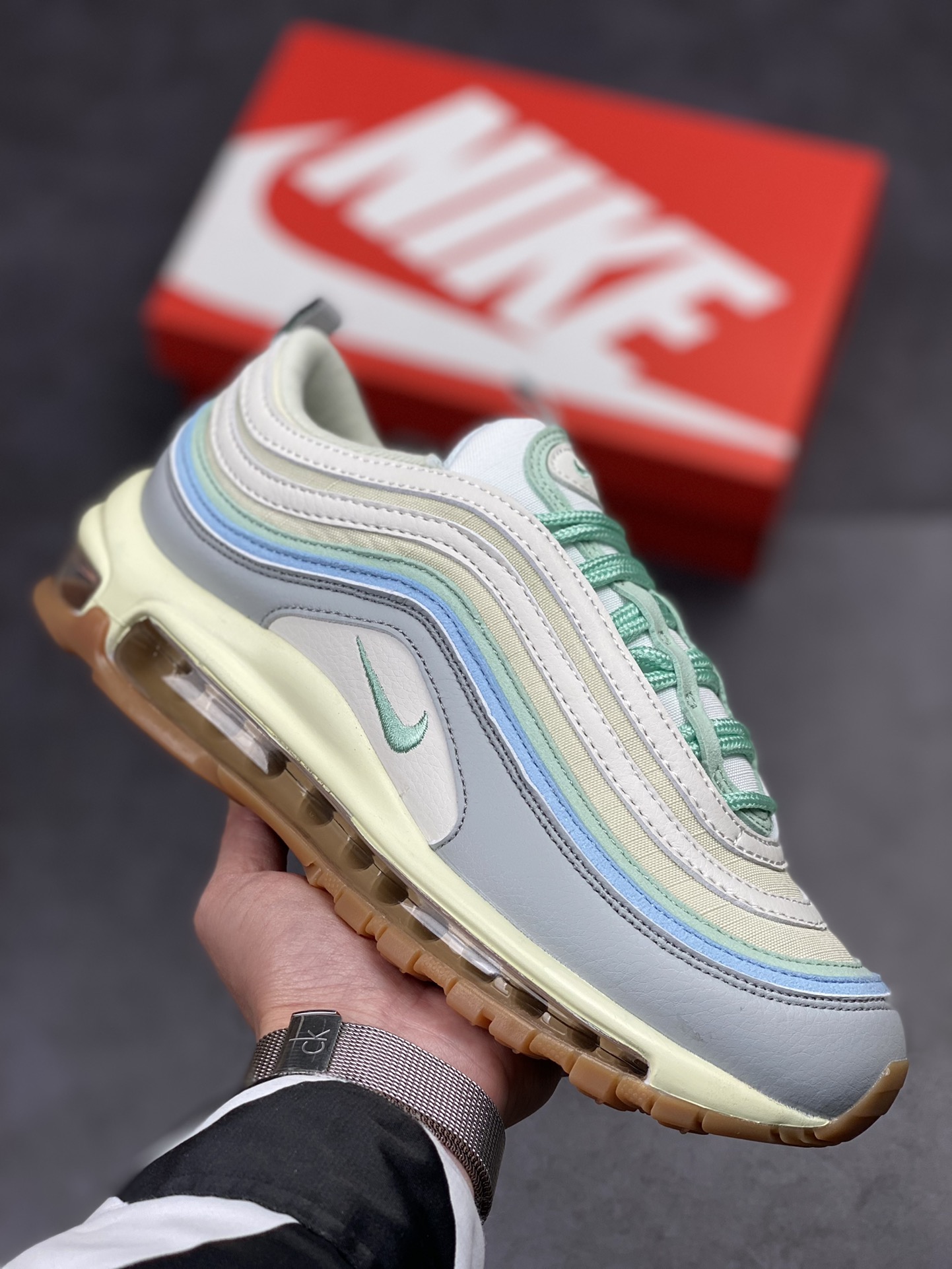 230 渠道订单NK Air Max 97 浅灰仙蓝绿 DX5766-131