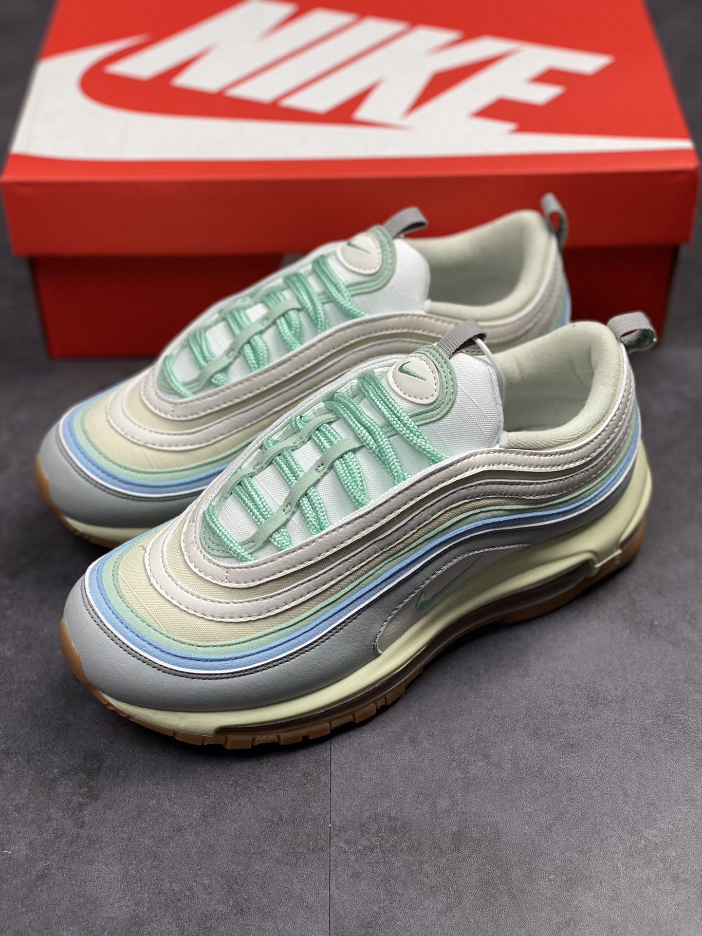 230 渠道订单NK Air Max 97 浅灰仙蓝绿 DX5766-131