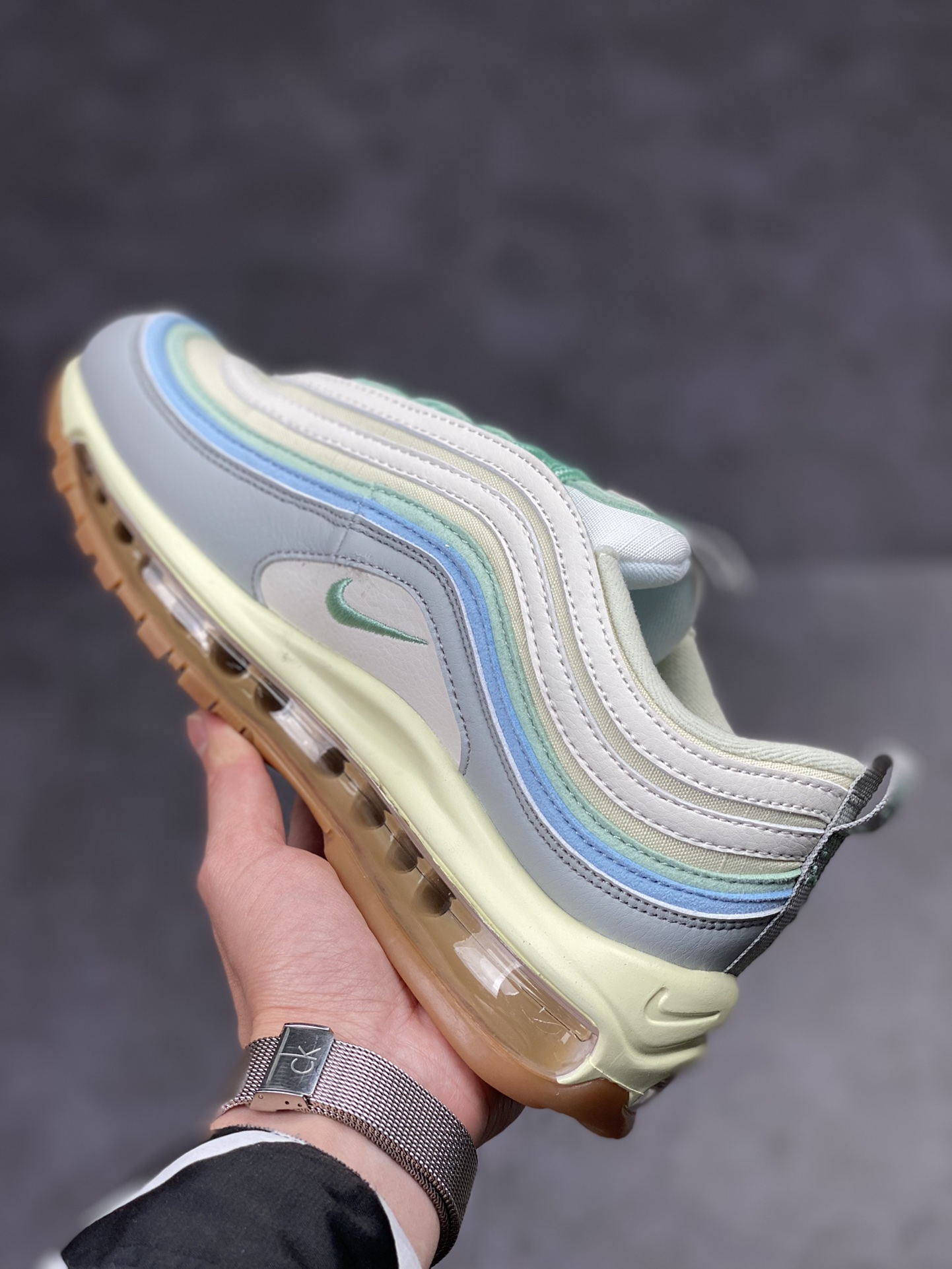 230 渠道订单NK Air Max 97 浅灰仙蓝绿 DX5766-131