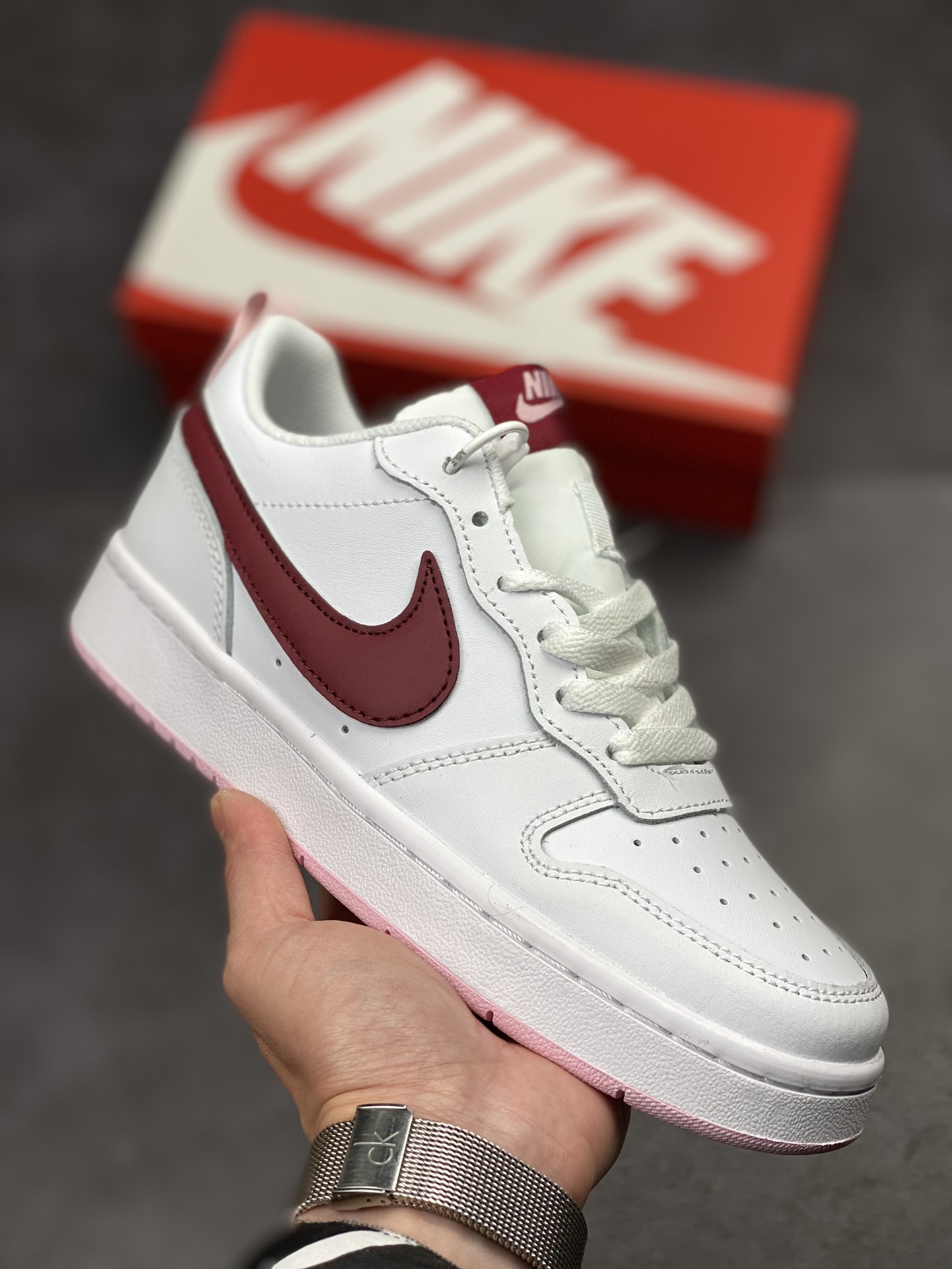 200 独家开发 芯片版 韩国原单 Nike Court Borough Low 2 FP 独家全头层版本 BQ5448-120