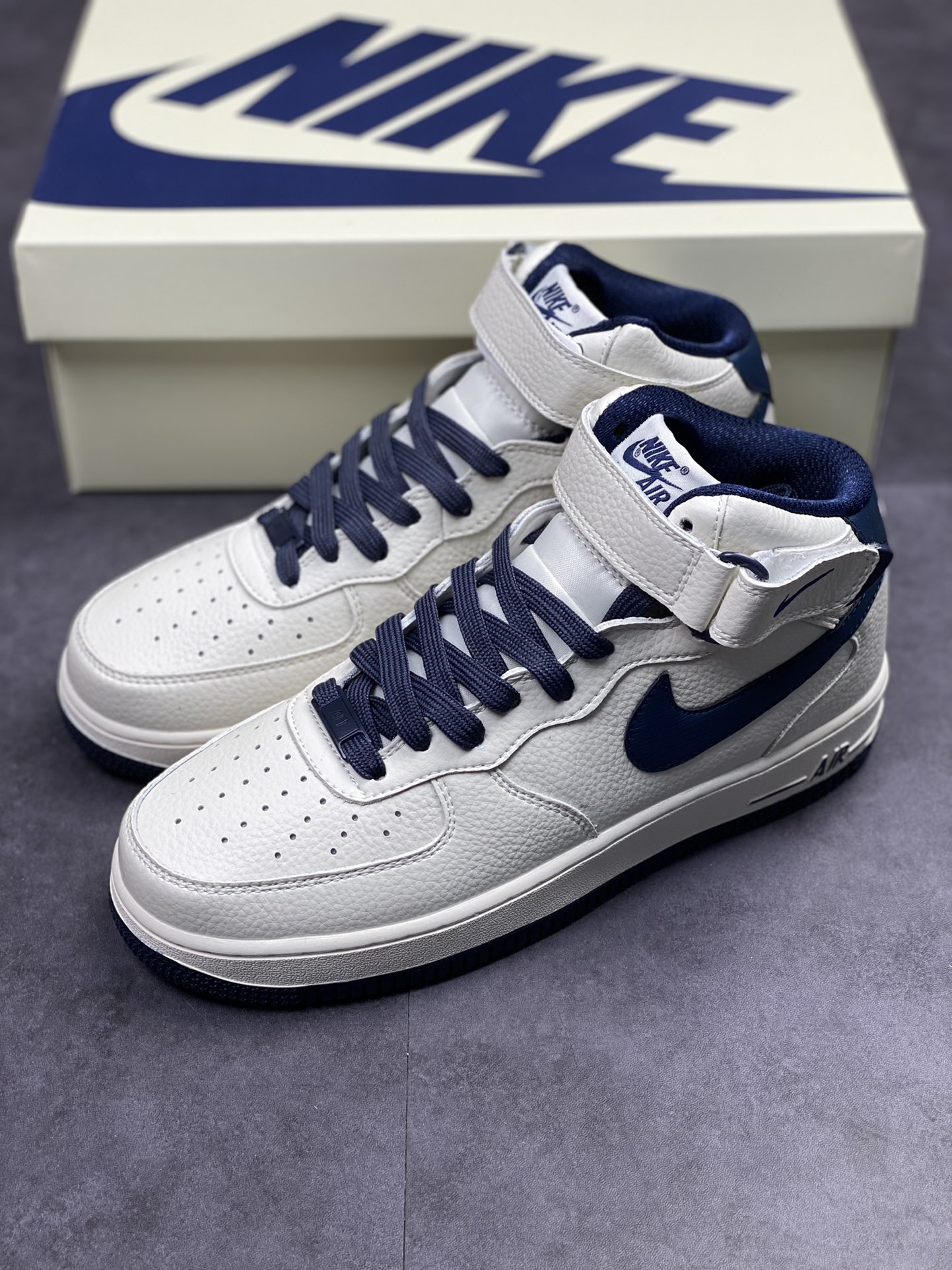 250 Nike Air Force 1 Mid 07 米深蓝 PA0920-508