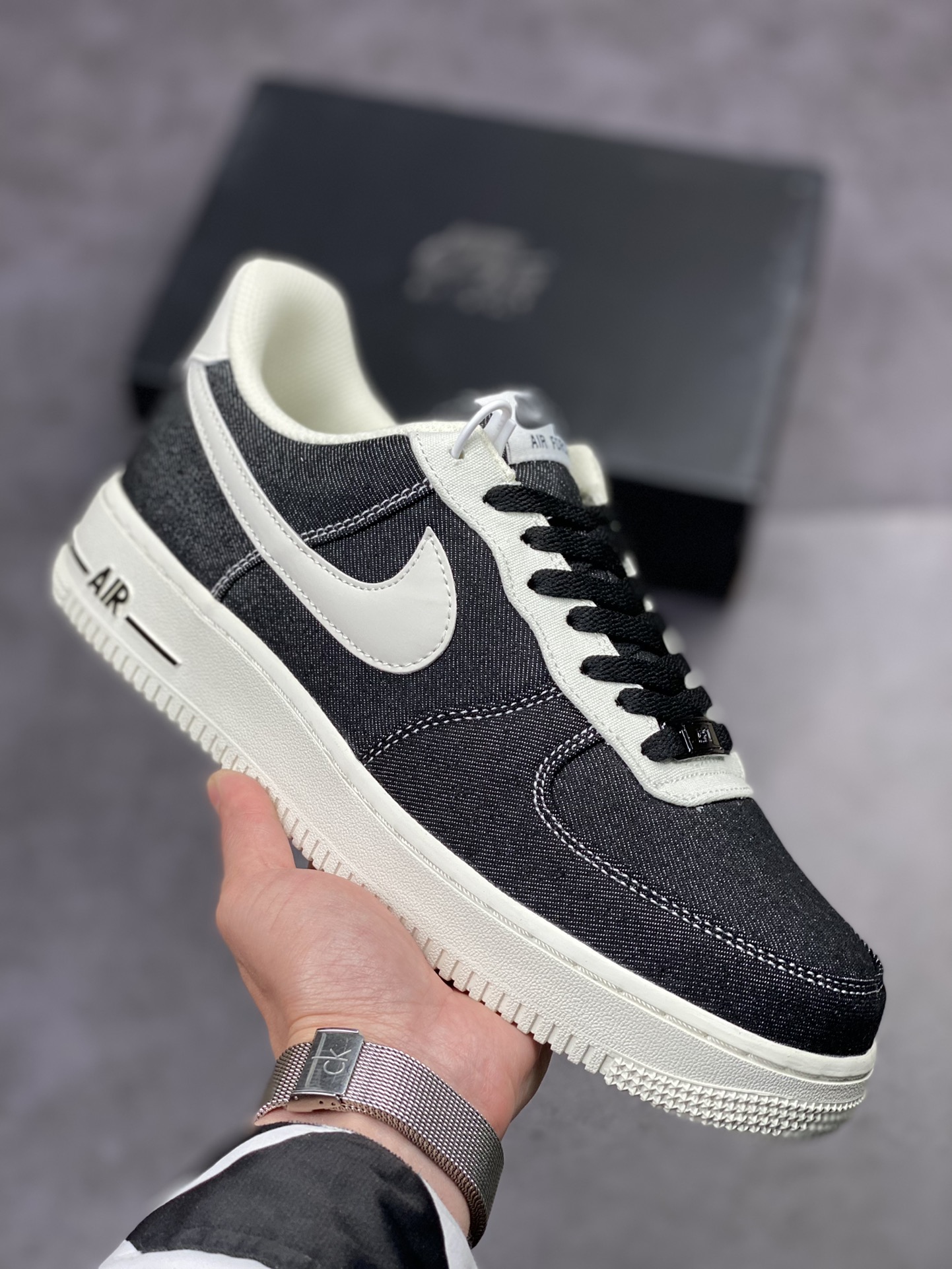 180 Nike Air Force 1 Low 07 牛仔黑 DG2296-001