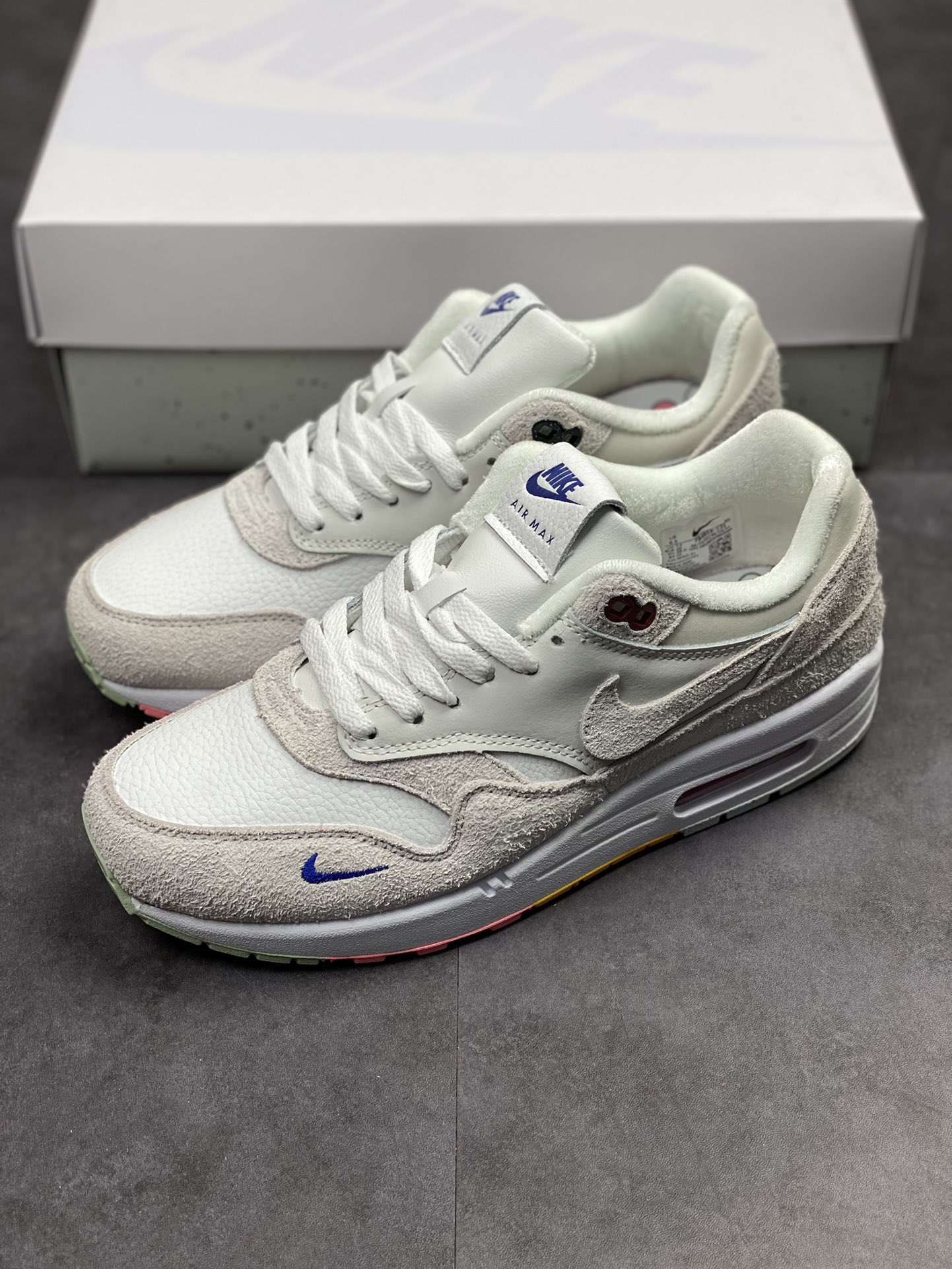 Nike Air Max 1 PRM replica off-white flower spring retro casual running shoes FB4959-121