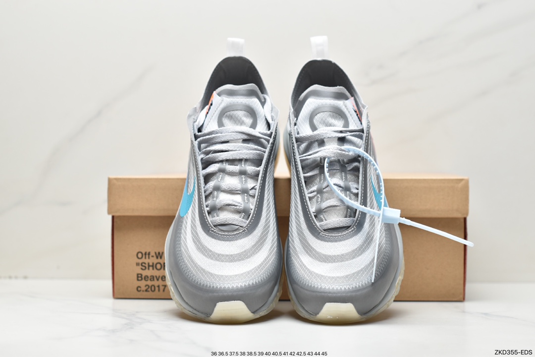 ff-White X Nike Air Max 97 OG OW 子弹限量联名薄荷绿 配色 AJ4585-101