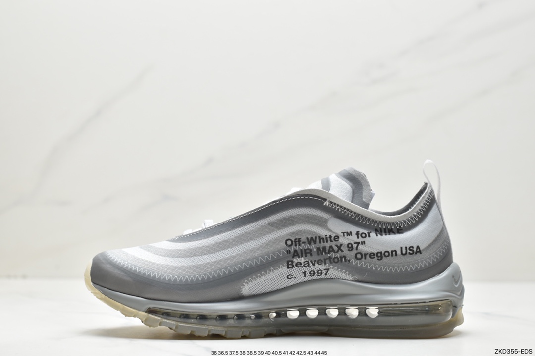ff-White X Nike Air Max 97 OG OW 子弹限量联名薄荷绿 配色 AJ4585-101