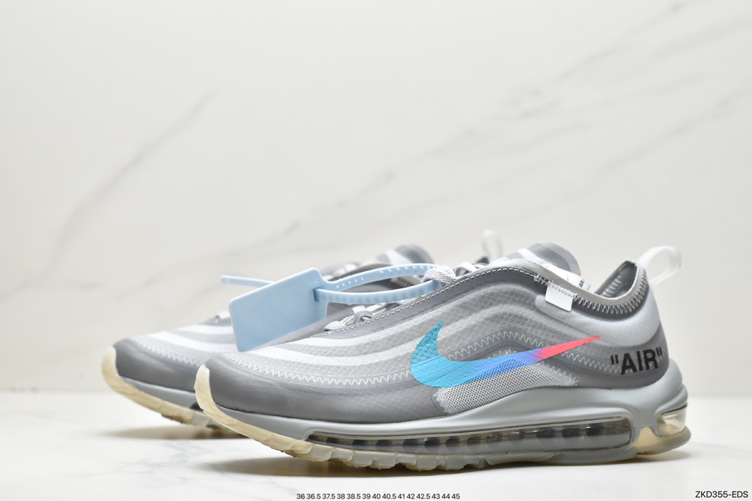 ff-White X Nike Air Max 97 OG OW 子弹限量联名薄荷绿 配色 AJ4585-101