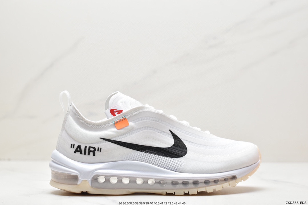 Off-White X Nike Air Max 97 OG OW 子弹限量联名薄荷绿 配色 AJ4585-101