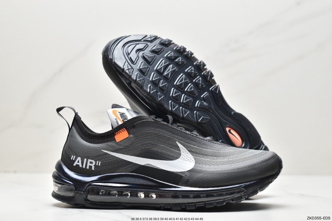 Off-White X Nike Air Max 97 OG OW 子弹限量联名薄荷绿 配色 AJ4585-101